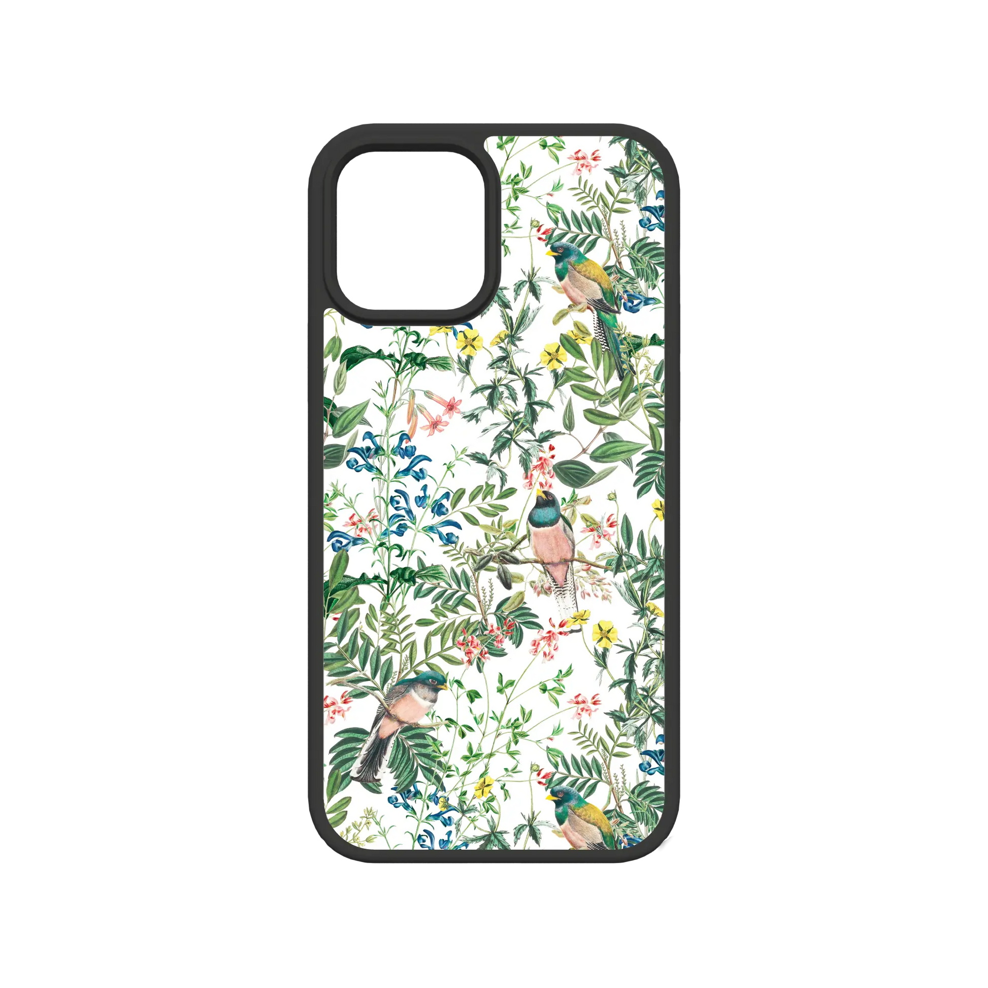 Apple-iPhone-12-12-Pro-Crystal-Clear Oasis Blossom | Protective MagSafe Floral Bird Case | Birds and Bees Series for Apple iPhone 12 Series cellhelmet cellhelmet
