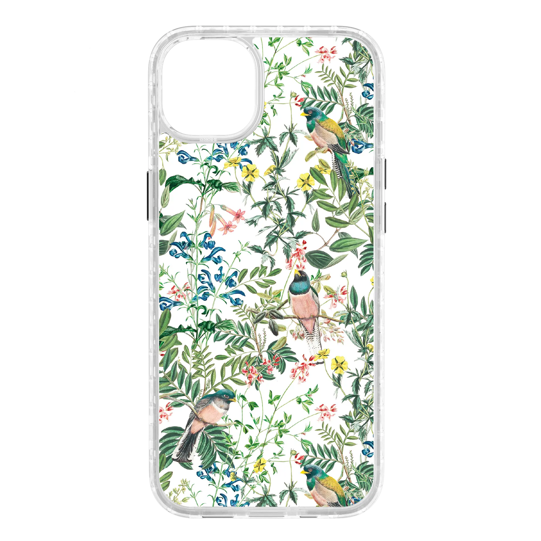 Apple-iPhone-14-Plus-Crystal-Clear Oasis Blossom | Protective MagSafe Floral Bird Case | Birds and Bees Series for Apple iPhone 14 Series cellhelmet cellhelmet