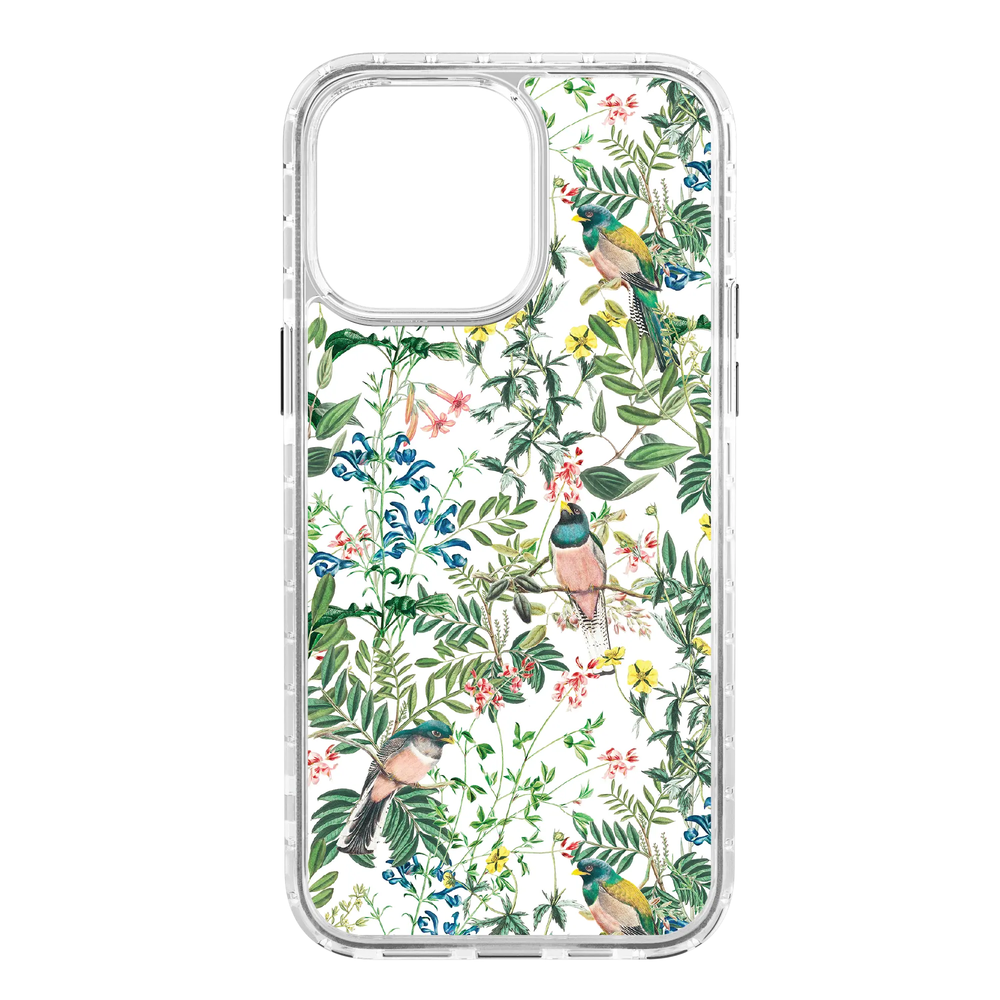 Apple-iPhone-14-Pro-Max-Crystal-Clear Oasis Blossom | Protective MagSafe Floral Bird Case | Birds and Bees Series for Apple iPhone 14 Series cellhelmet cellhelmet