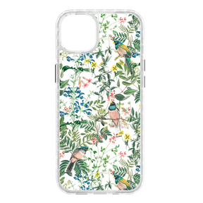 Apple-iPhone-14-Plus-Crystal-Clear Oasis Blossom | Protective MagSafe Floral Bird Case | Birds and Bees Series for Apple iPhone 14 Series cellhelmet cellhelmet