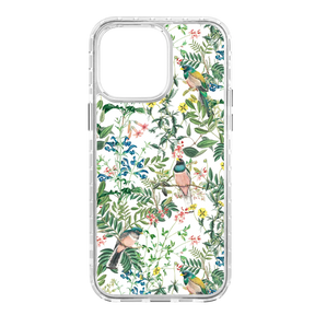 Apple-iPhone-14-Pro-Max-Crystal-Clear Oasis Blossom | Protective MagSafe Floral Bird Case | Birds and Bees Series for Apple iPhone 14 Series cellhelmet cellhelmet