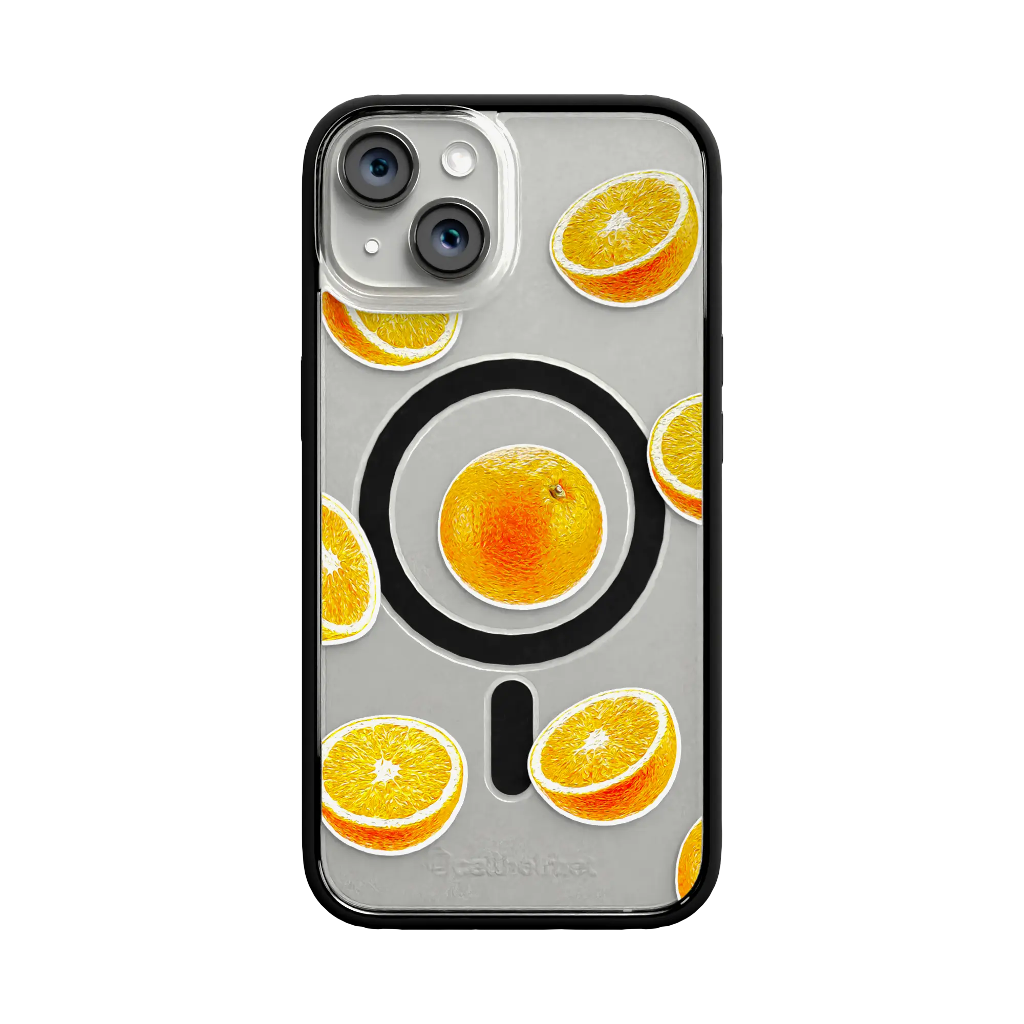 Apple-iPhone-12-12-Pro-Crystal-Clear Orange Zest | Protective MagSafe Case | Fruits Collection for Apple iPhone 12 Series cellhelmet cellhelmet