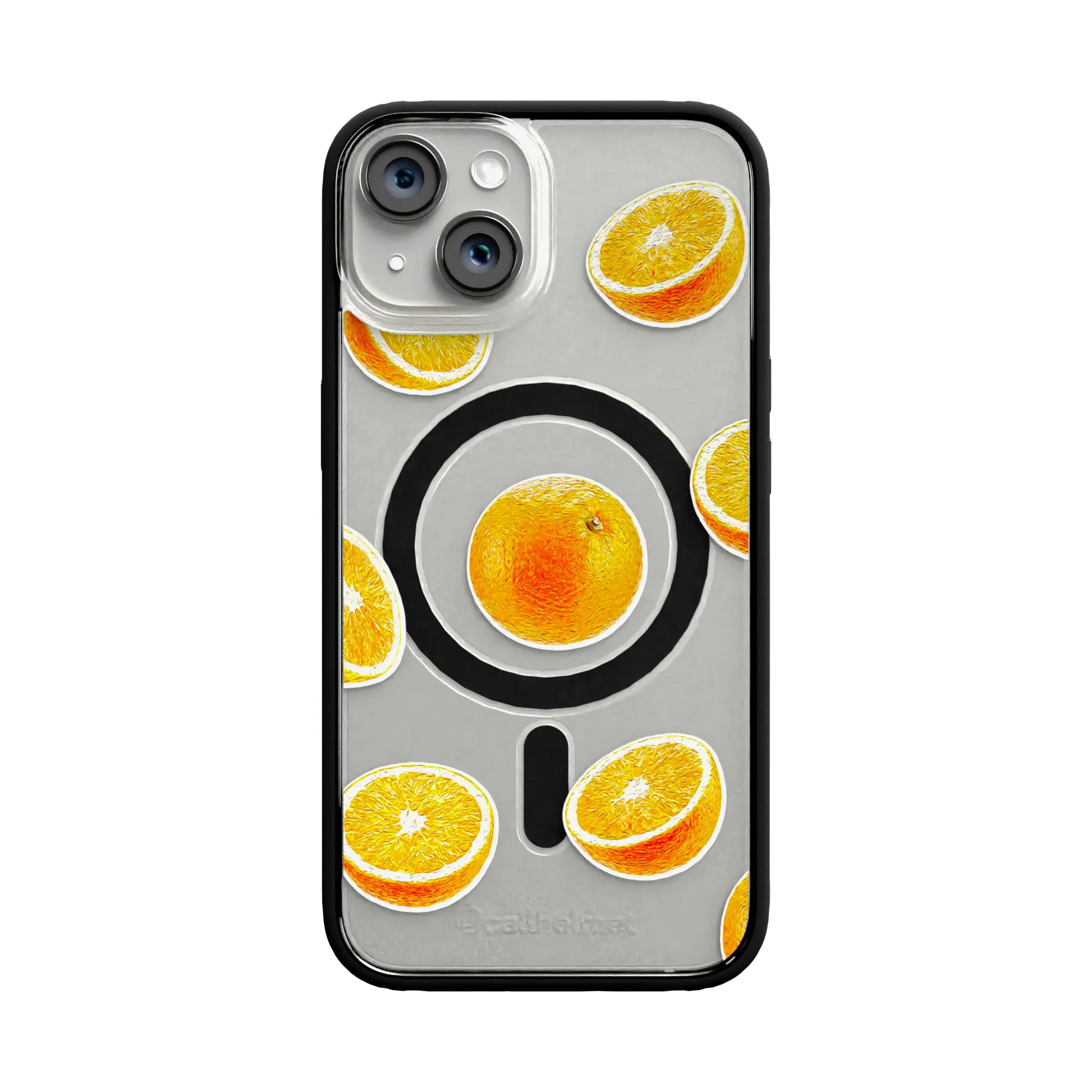 Apple-iPhone-12-12-Pro-Crystal-Clear Orange Zest | Protective MagSafe Case | Fruits Collection for Apple iPhone 12 Series cellhelmet cellhelmet