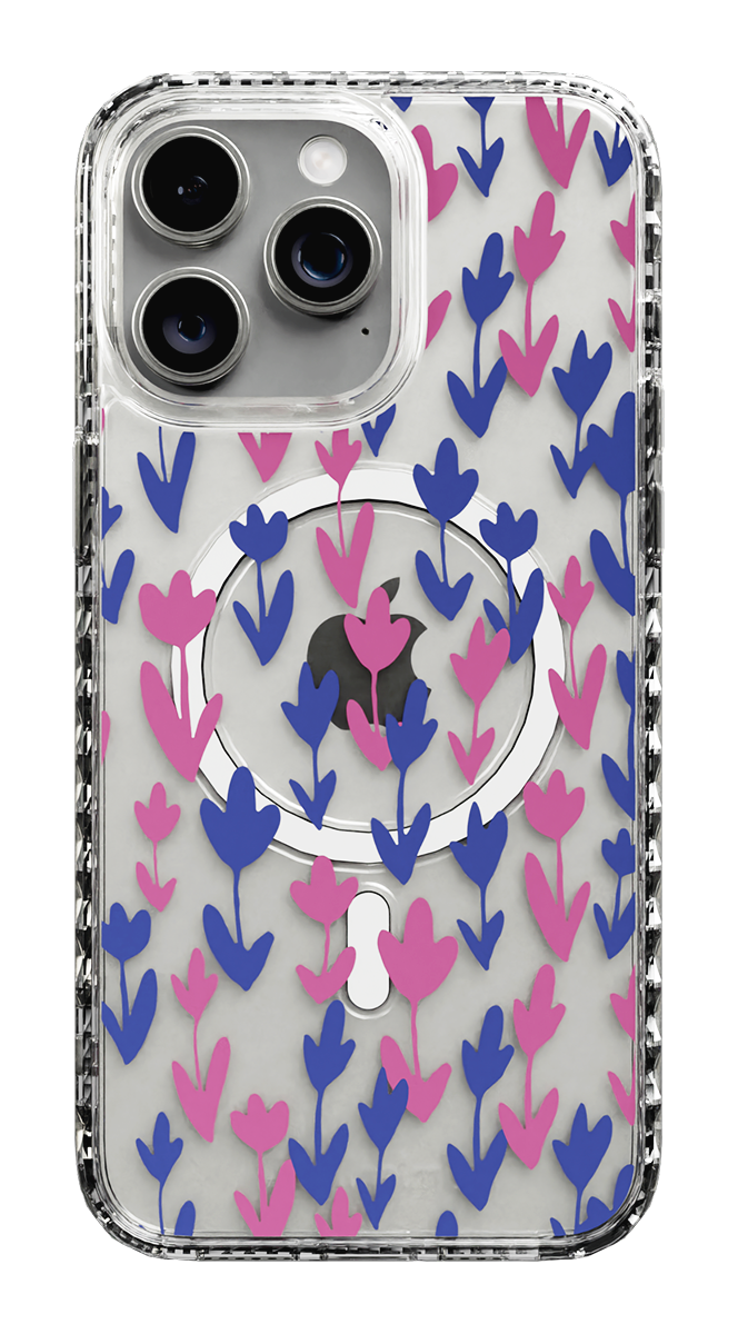 case with flowers