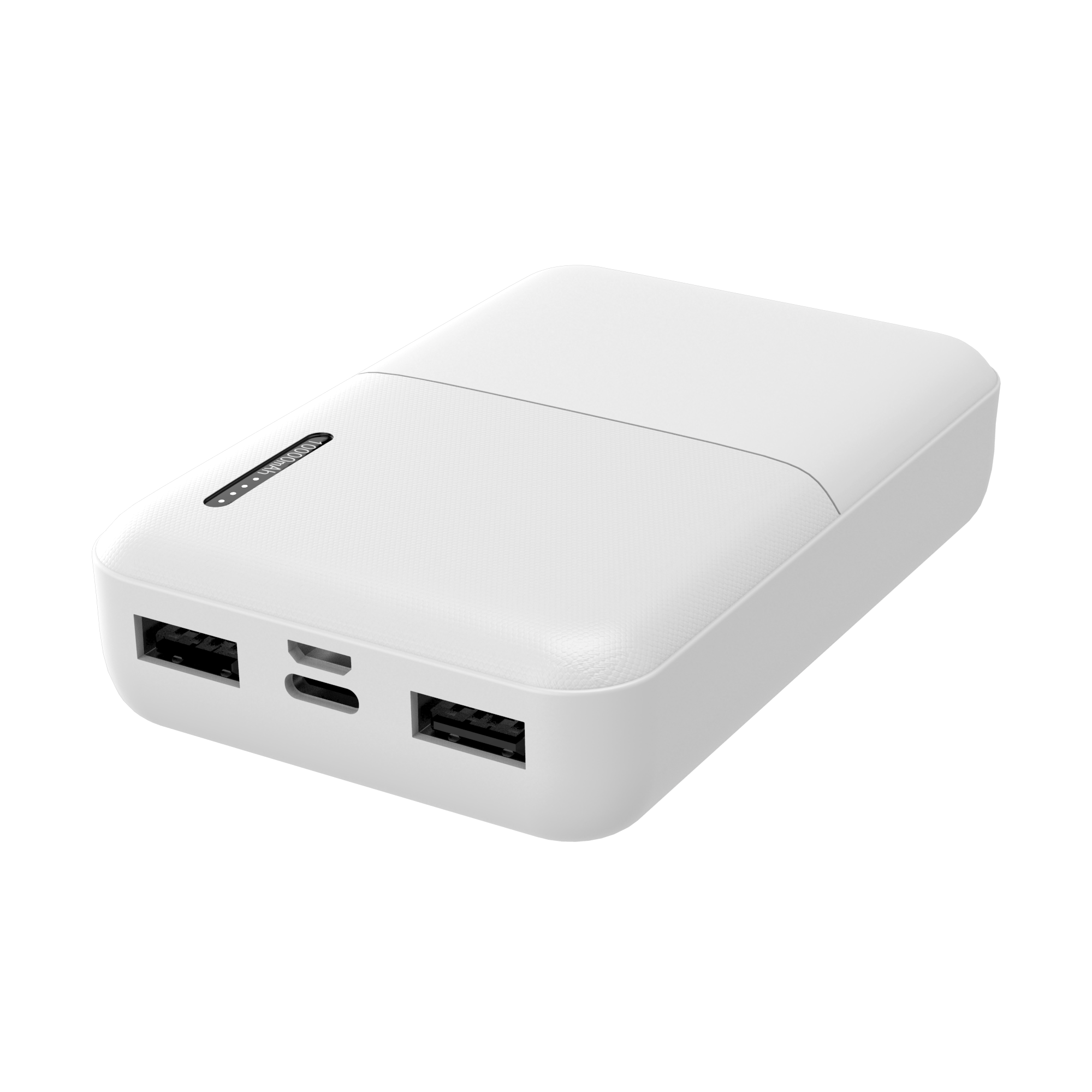 10K mAh Power Bank - Dual Type-A Ports and Single Type-C