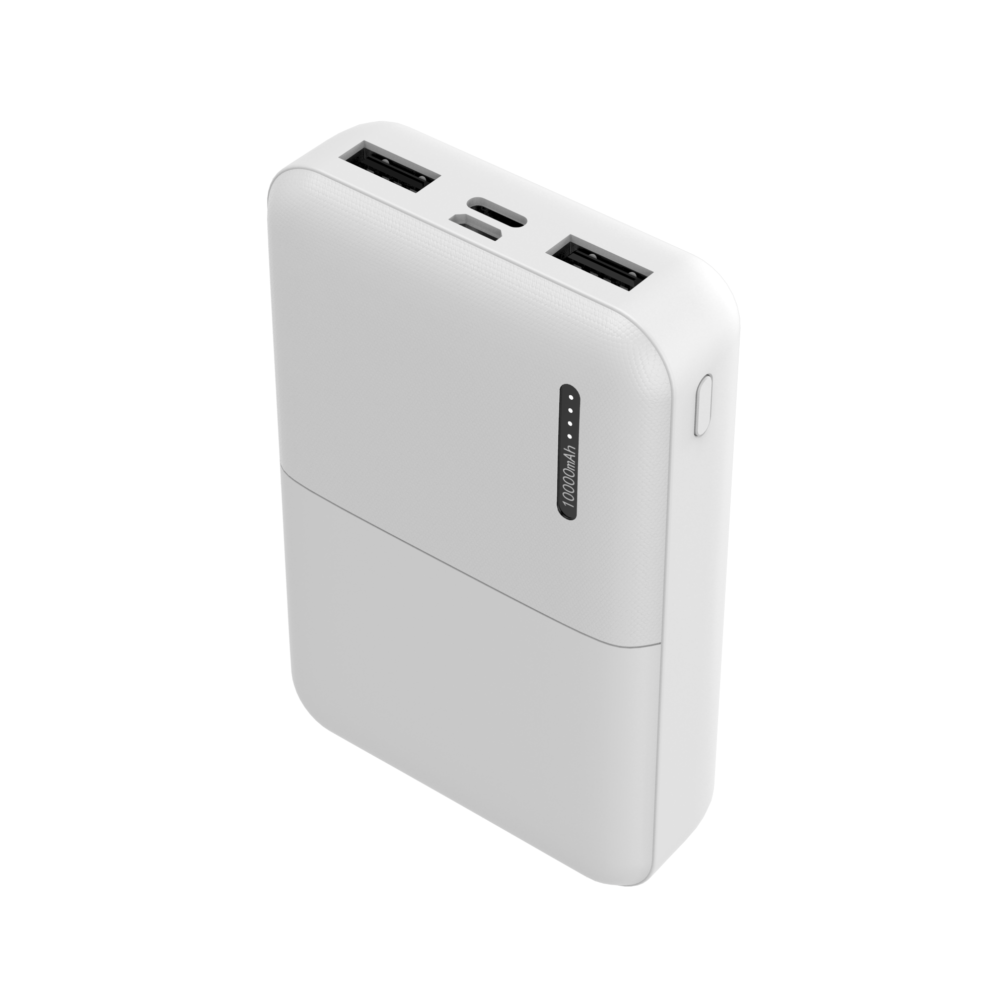 10K mAh Power Bank - Dual Type-A Ports and Single Type-C
