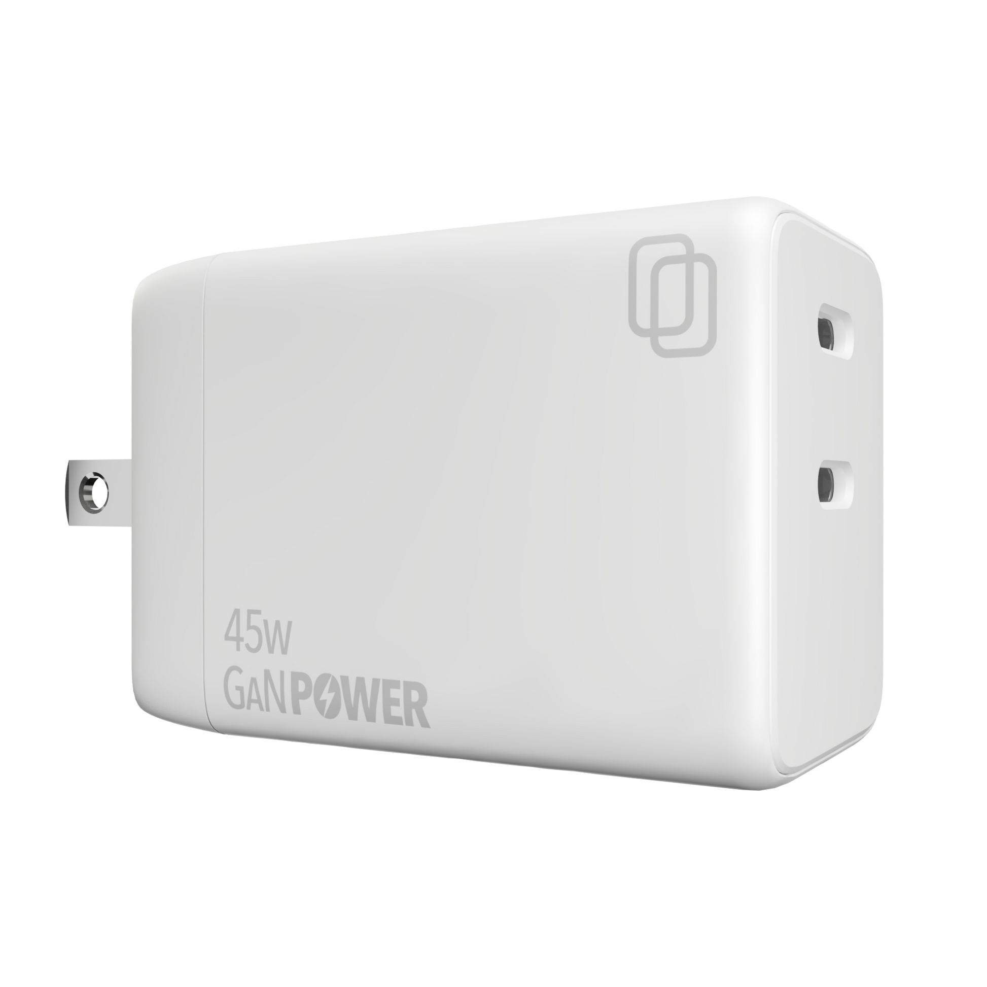 45W Dual Port GaN Wall Charger  (Type C + Type-C)
