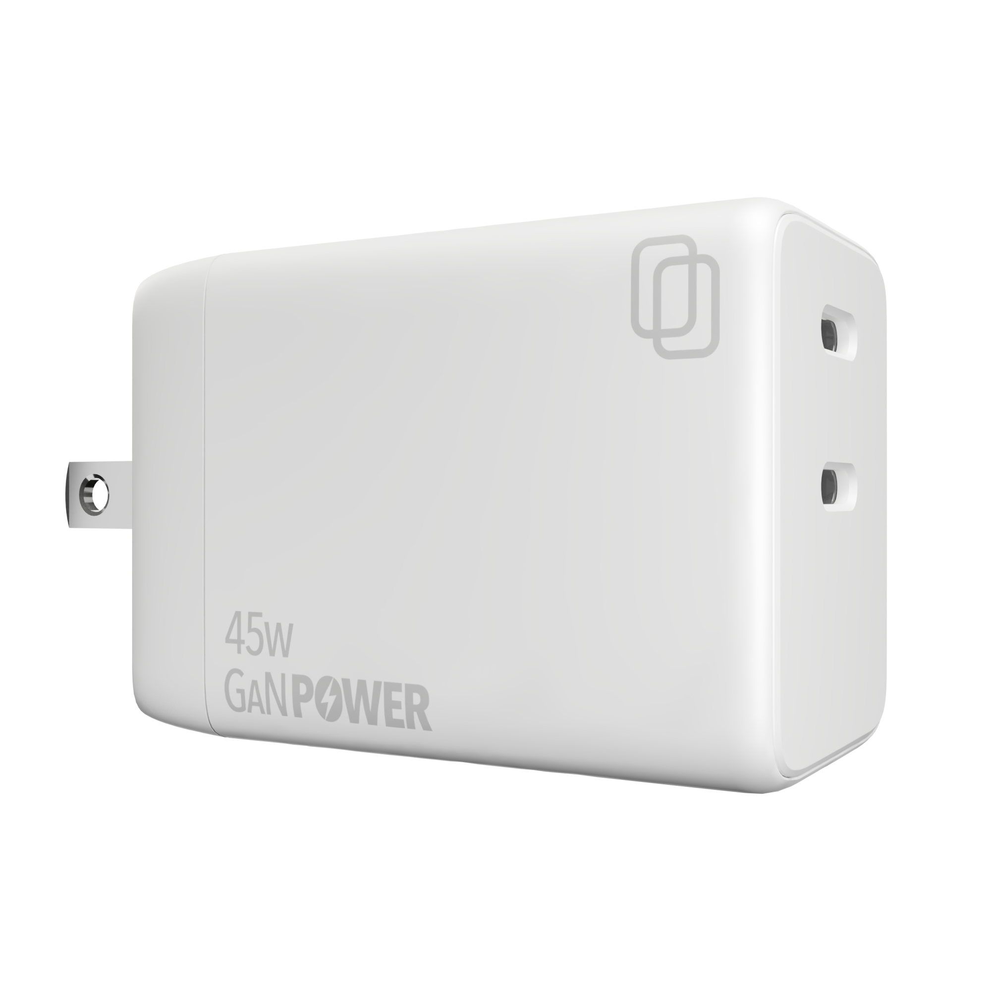45W Dual Port GaN Wall Charger  (Type C + Type-C)