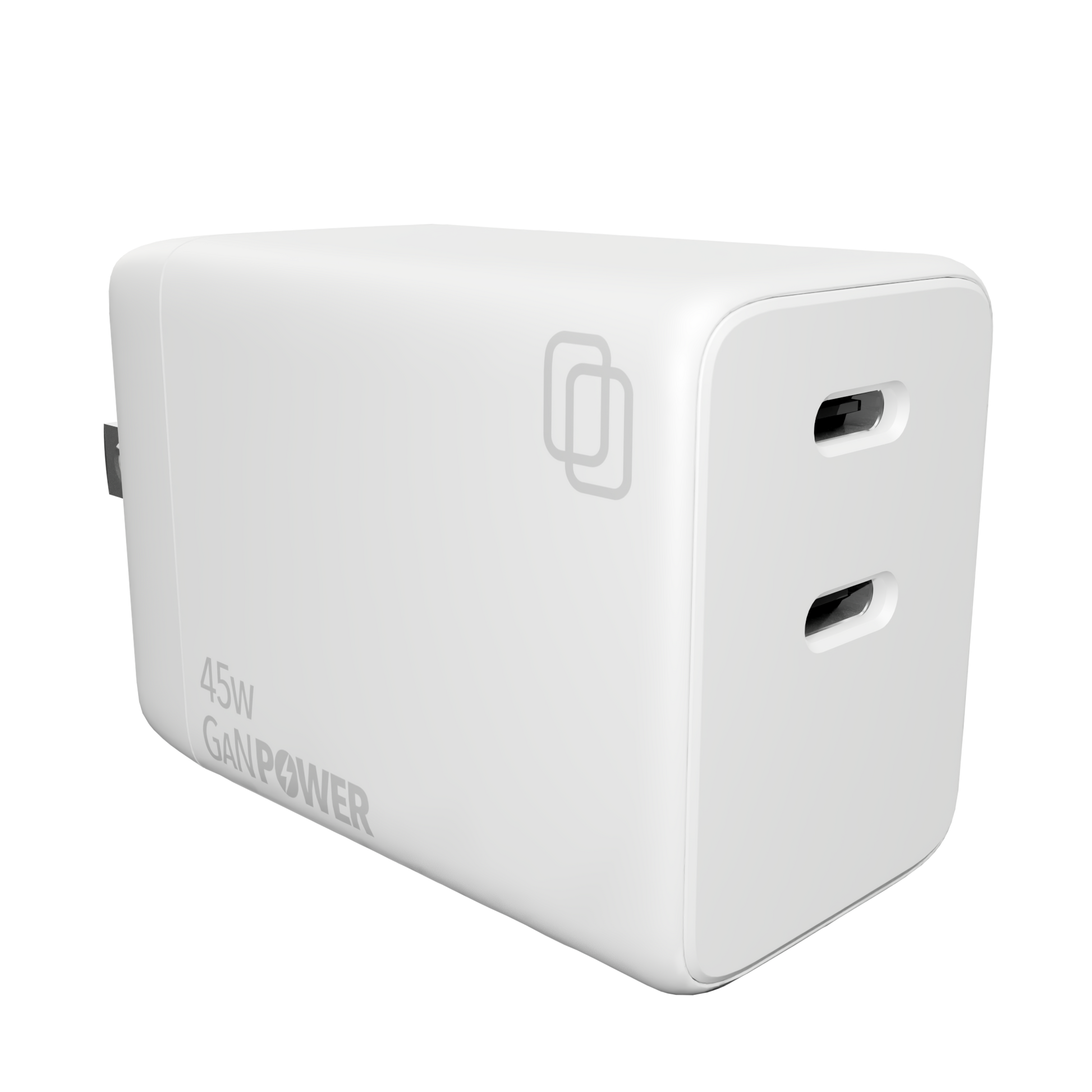 45W Dual Port GaN Wall Charger  (Type C + Type-C)