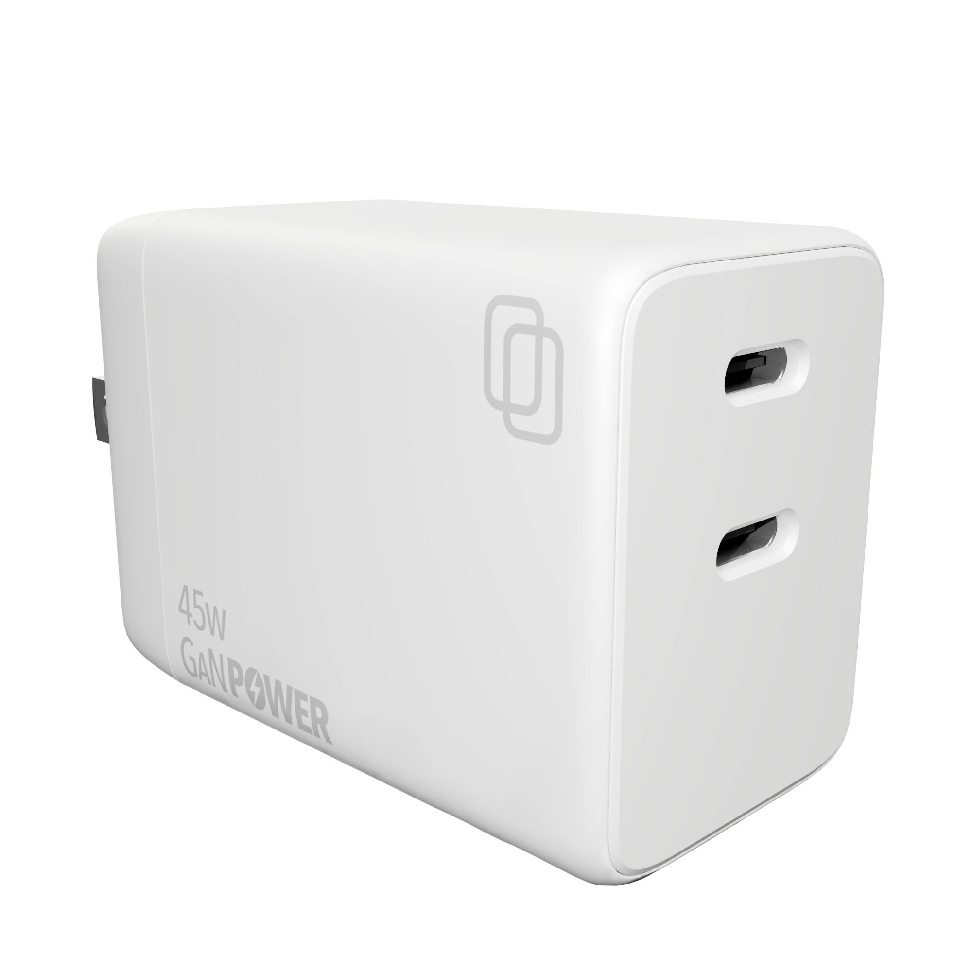 45W Dual Port GaN Wall Charger  (Type C + Type-C)