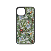 Apple-iPhone-13-Crystal-Clear Parrot Haven | Protective MagSafe Parrot Floral Case | Birds and Bees Collection for Apple iPhone 13 Series cellhelmet cellhelmet