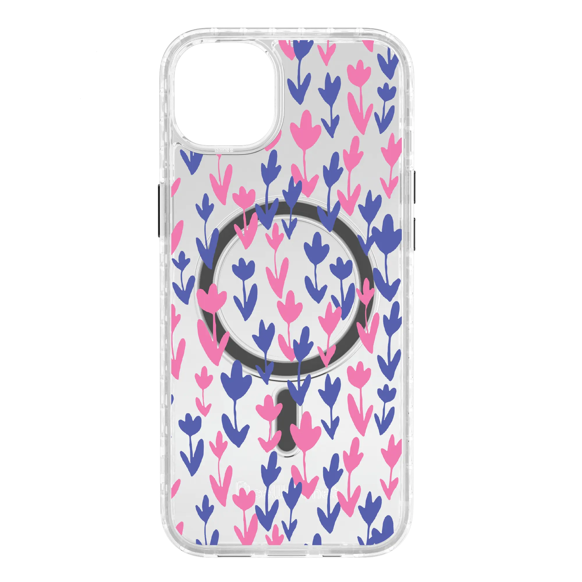 Apple-iPhone-14-Plus-Crystal-Clear Pastel Bloom | Protective MagSafe Case | Flower Series for Apple iPhone 14 Series cellhelmet cellhelmet