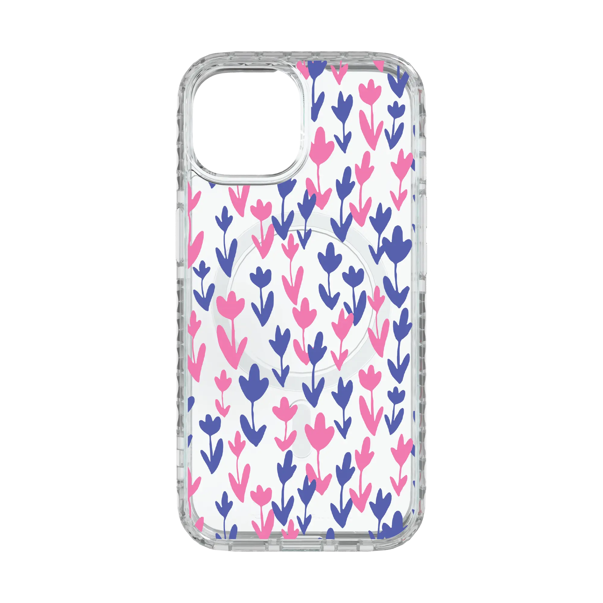 Apple-iPhone-15-Crystal-Clear Pastel Bloom | Protective MagSafe Case | Flower Series for Apple iPhone 15 Series cellhelmet cellhelmet