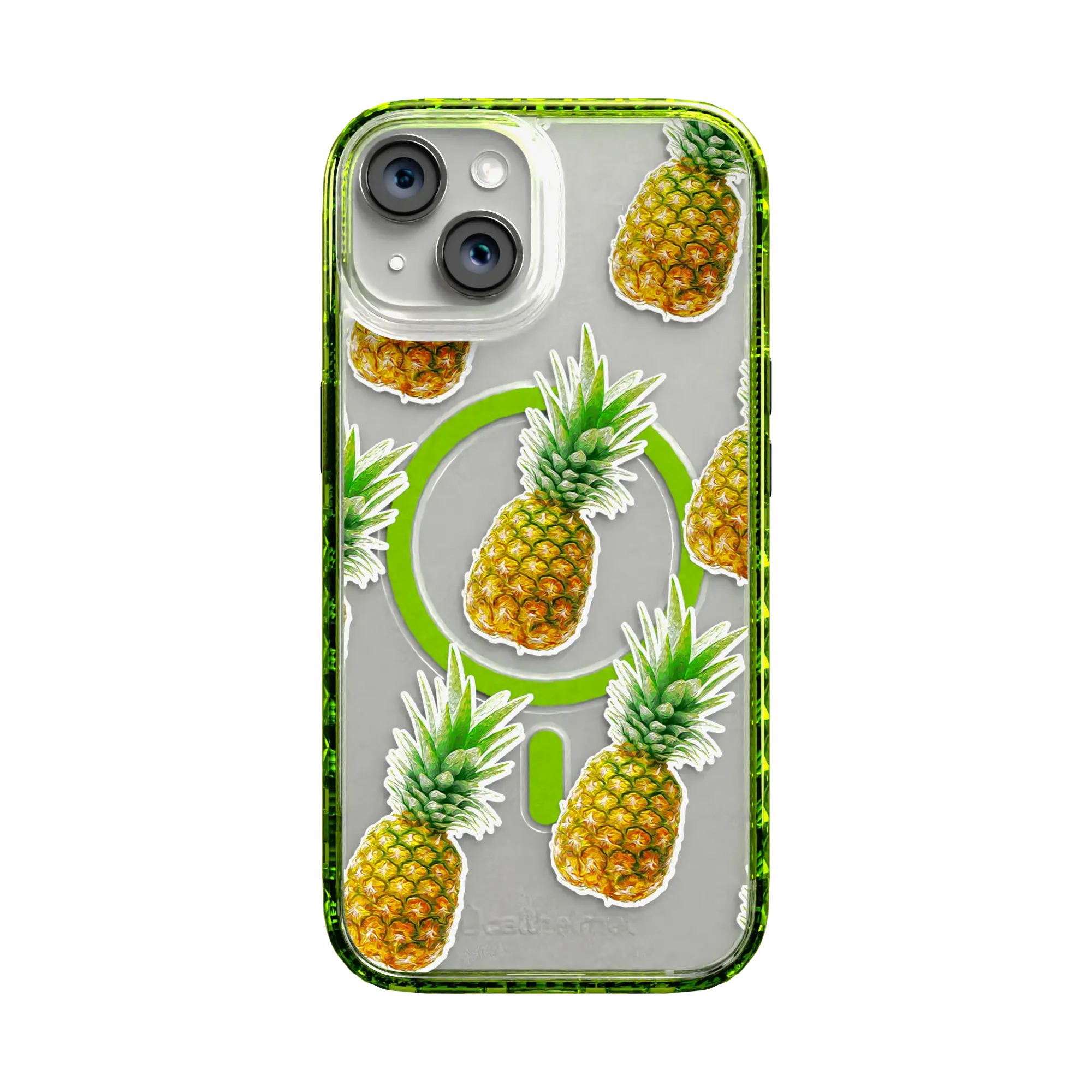 Apple-iPhone-14-Electric-Lime Pineapple Splash | Protective MagSafe Case | Fruits Collection for Apple iPhone 14 Series cellhelmet cellhelmet