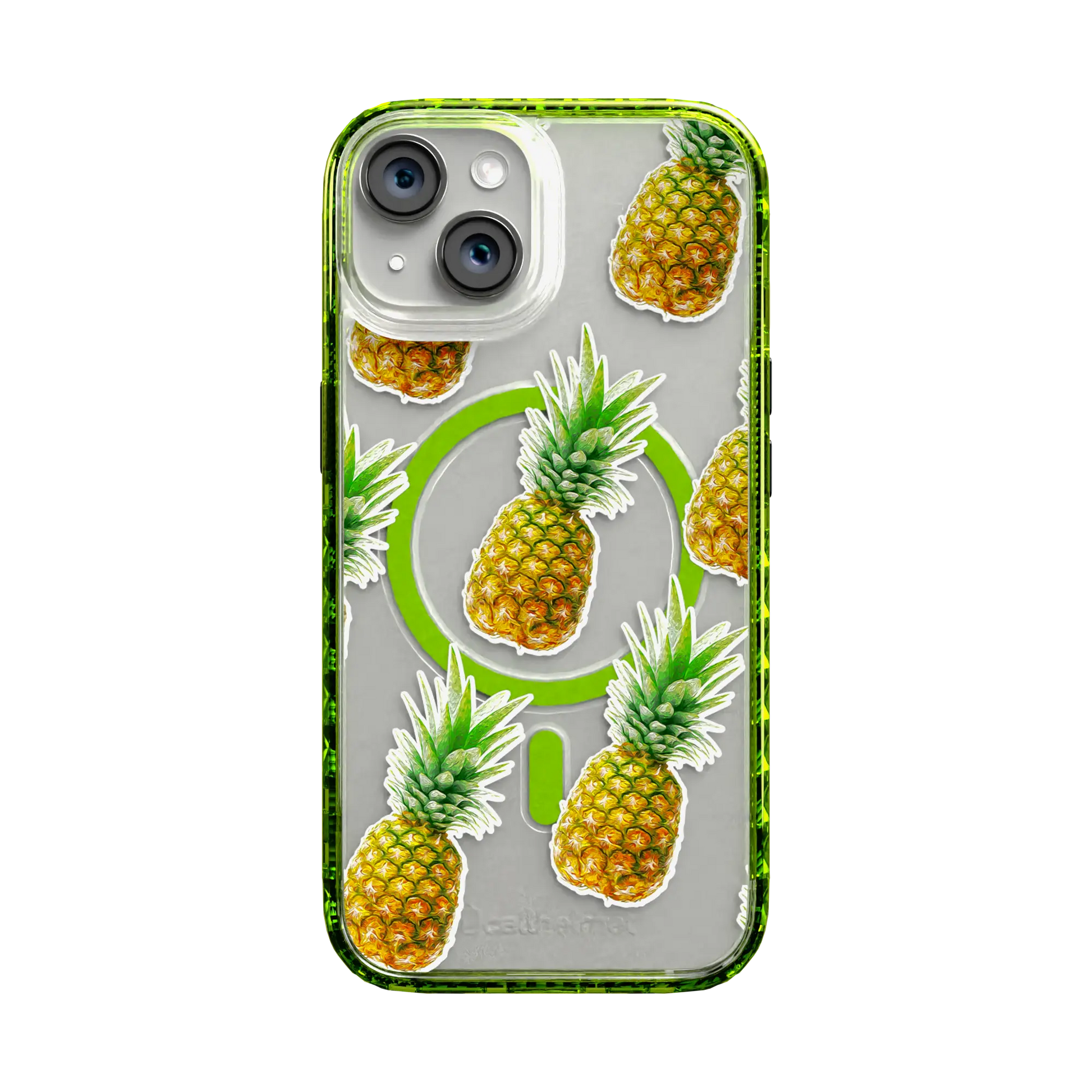 Apple-iPhone-14-Electric-Lime Pineapple Splash | Protective MagSafe Case | Fruits Collection for Apple iPhone 14 Series cellhelmet cellhelmet