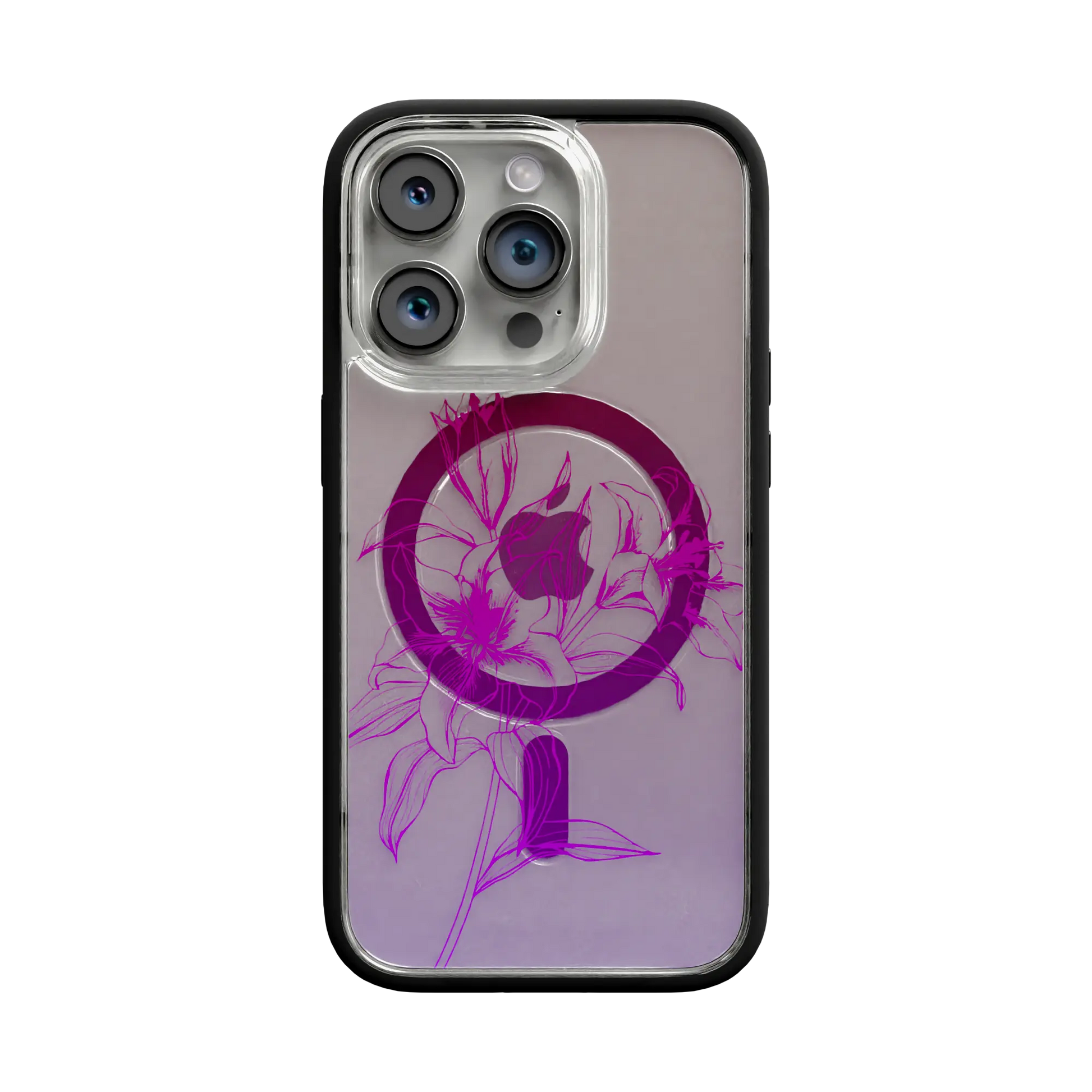Apple-iPhone-13-Pro-Crystal-Clear Pink Prism | Protective MagSafe Case | Ombre Bouquet Collection for Apple iPhone 13 Series cellhelmet cellhelmet