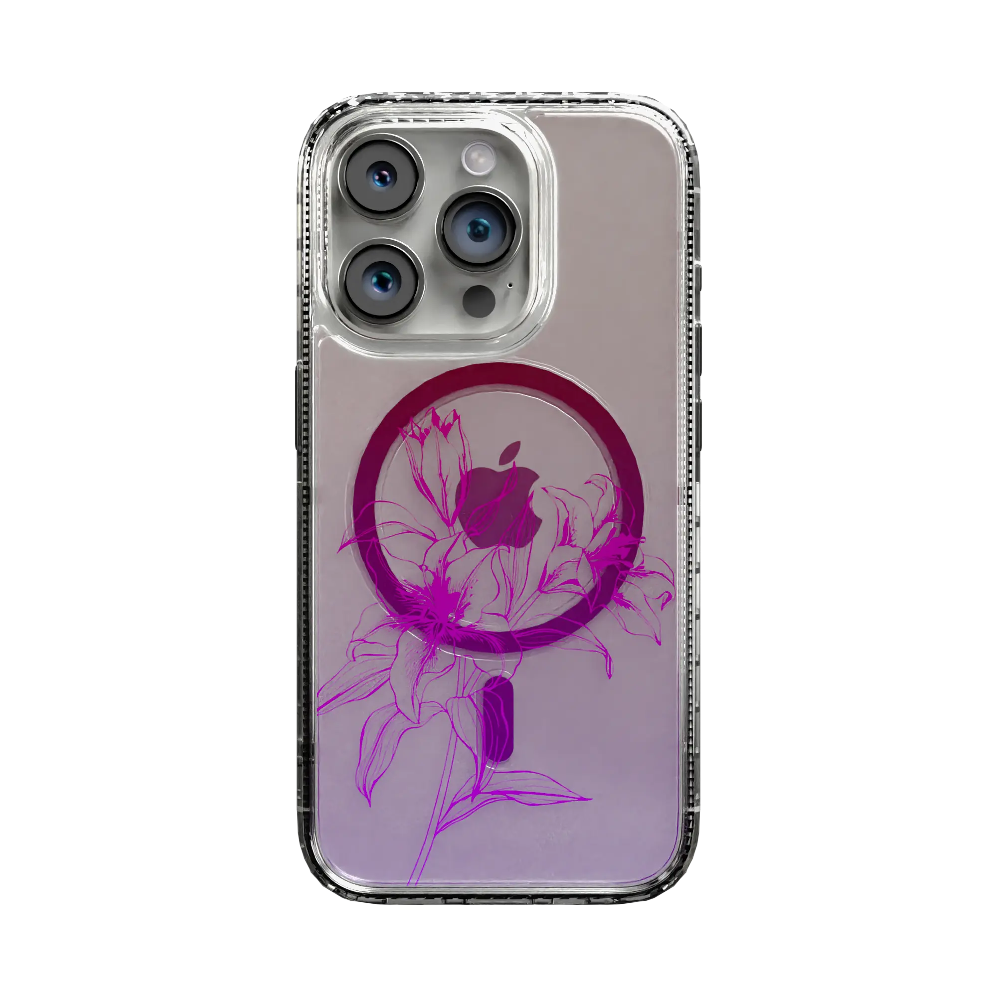 Apple-iPhone-14-Pro-Crystal-Clear Pink Prism | Protective MagSafe Case | Ombre Bouquet Collection for Apple iPhone 14 Series cellhelmet cellhelmet