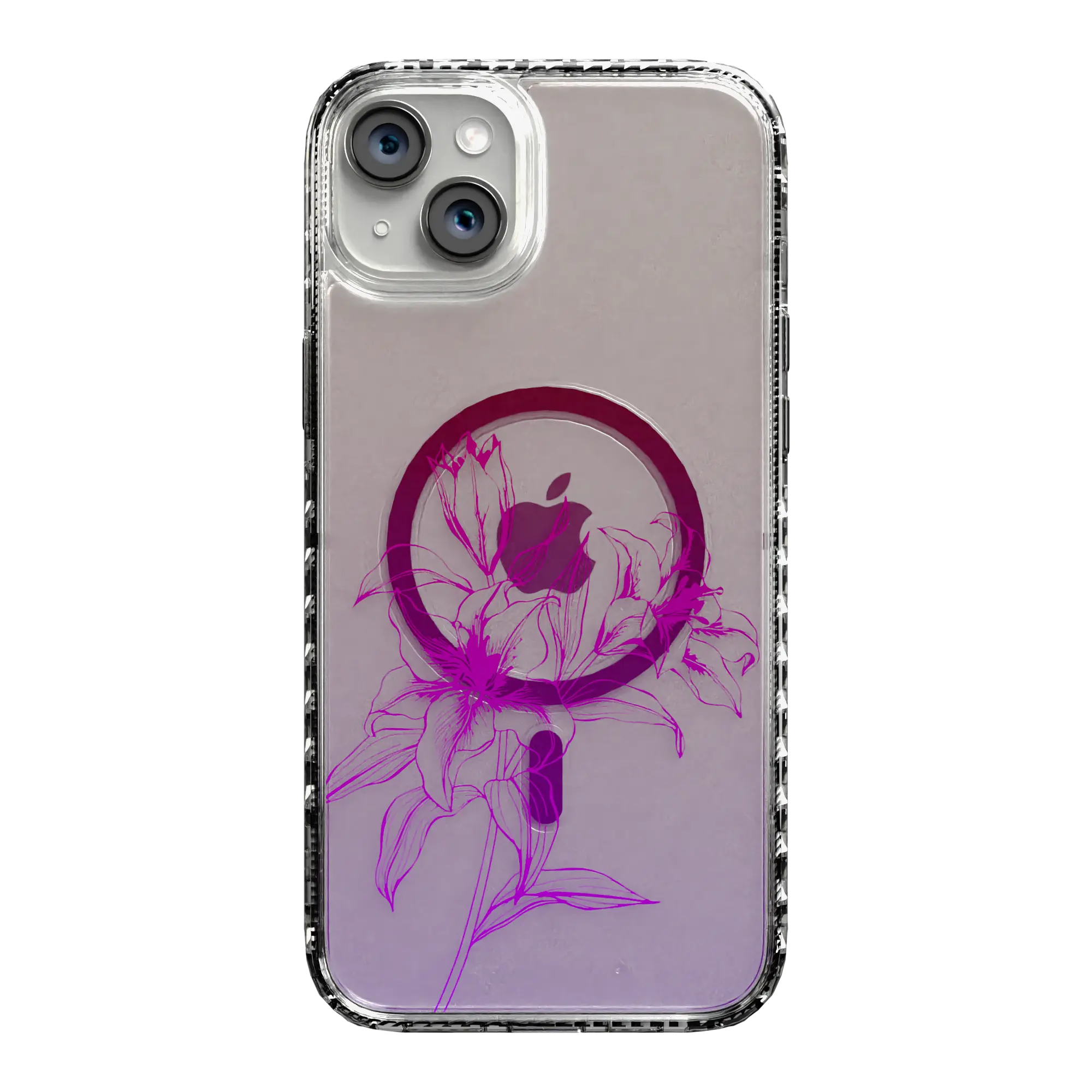 Apple-iPhone-14-Plus-Crystal-Clear Pink Prism | Protective MagSafe Case | Ombre Bouquet Collection for Apple iPhone 14 Series cellhelmet cellhelmet