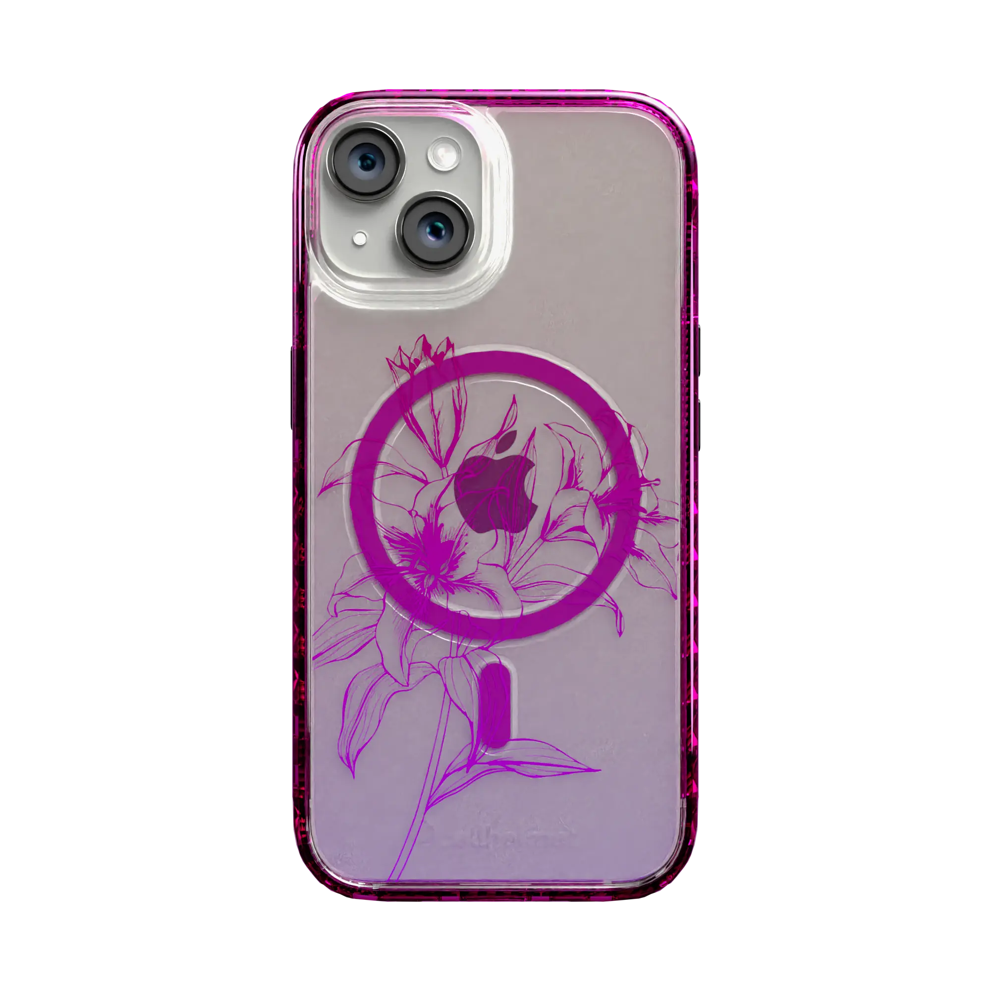 Apple-iPhone-15-Vivid-Magenta Pink Prism | Protective MagSafe Case | Ombre Bouquet Collection for Apple iPhone 15 Series cellhelmet cellhelmet