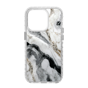 Apple-iPhone-14-Pro-Crystal-Clear Pure Snow | Protective MagSafe White Marble Case | Marble Stone Collection for Apple iPhone 14 Series cellhelmet cellhelmet