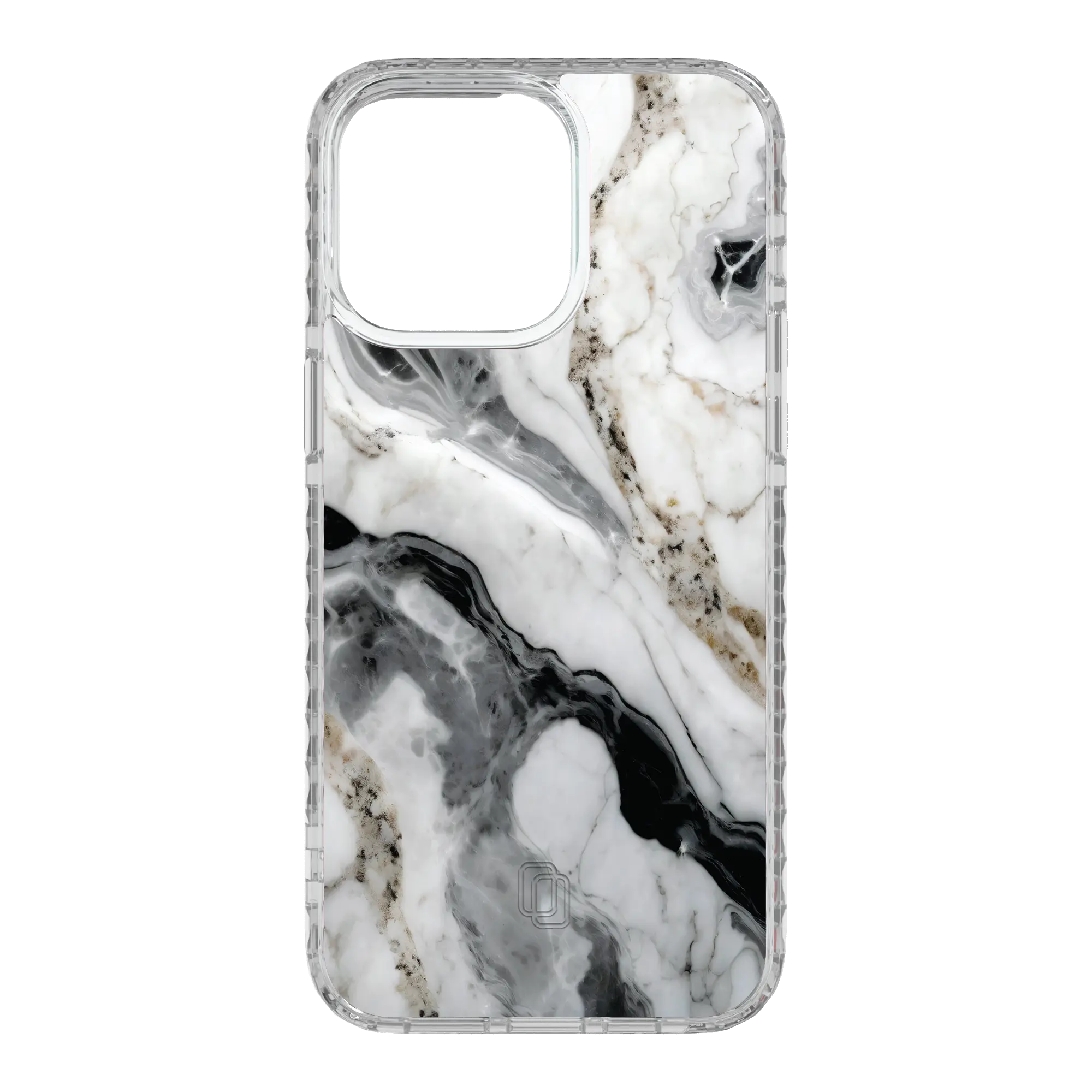 Apple-iPhone-15-Pro-Max-Crystal-Clear Pure Snow | Protective MagSafe White Marble Case | Marble Stone Collection for Apple iPhone 15 Series cellhelmet cellhelmet