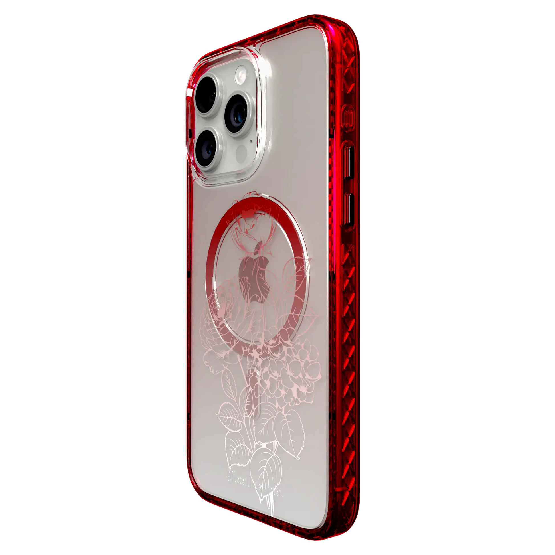 Rosewood Radiance | Protective MagSafe Case | Ombre Bouquet Collection for Apple iPhone 14 Series cellhelmet cellhelmet