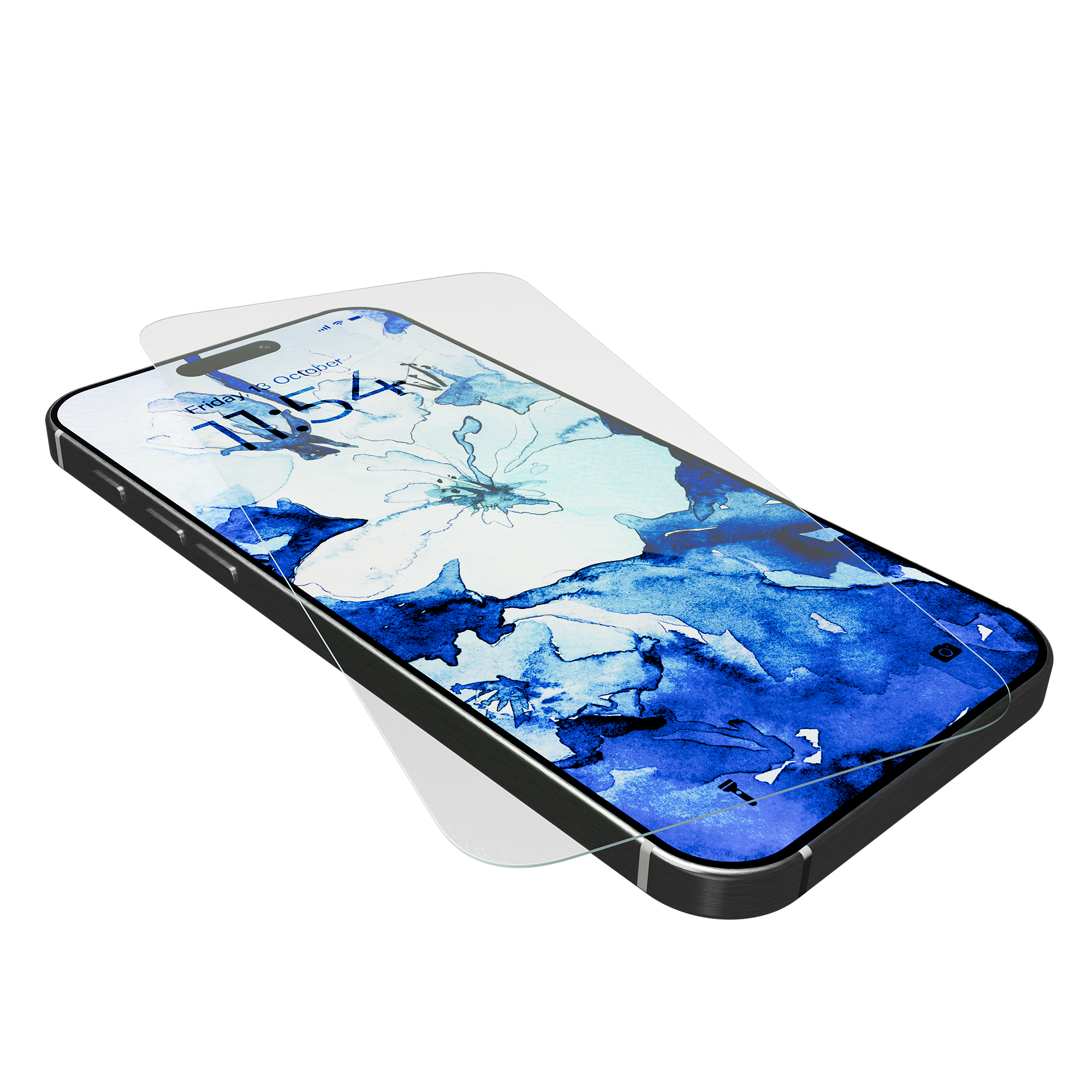 Blue Light Blocking Tempered Glass for iPhone 16 w/ Alignment tray and Anti-Microbial