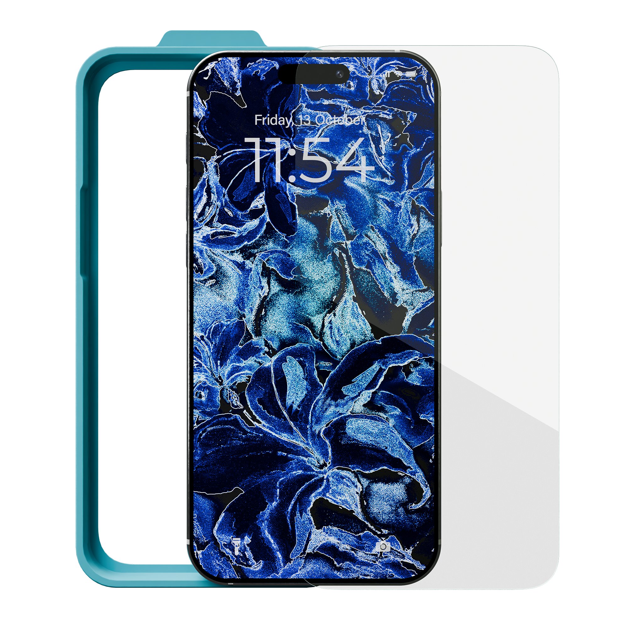 Blue Light Blocking Tempered Glass for iPhone 17 /  16 Pro w/ Alignment tray and Anti-Microbial
