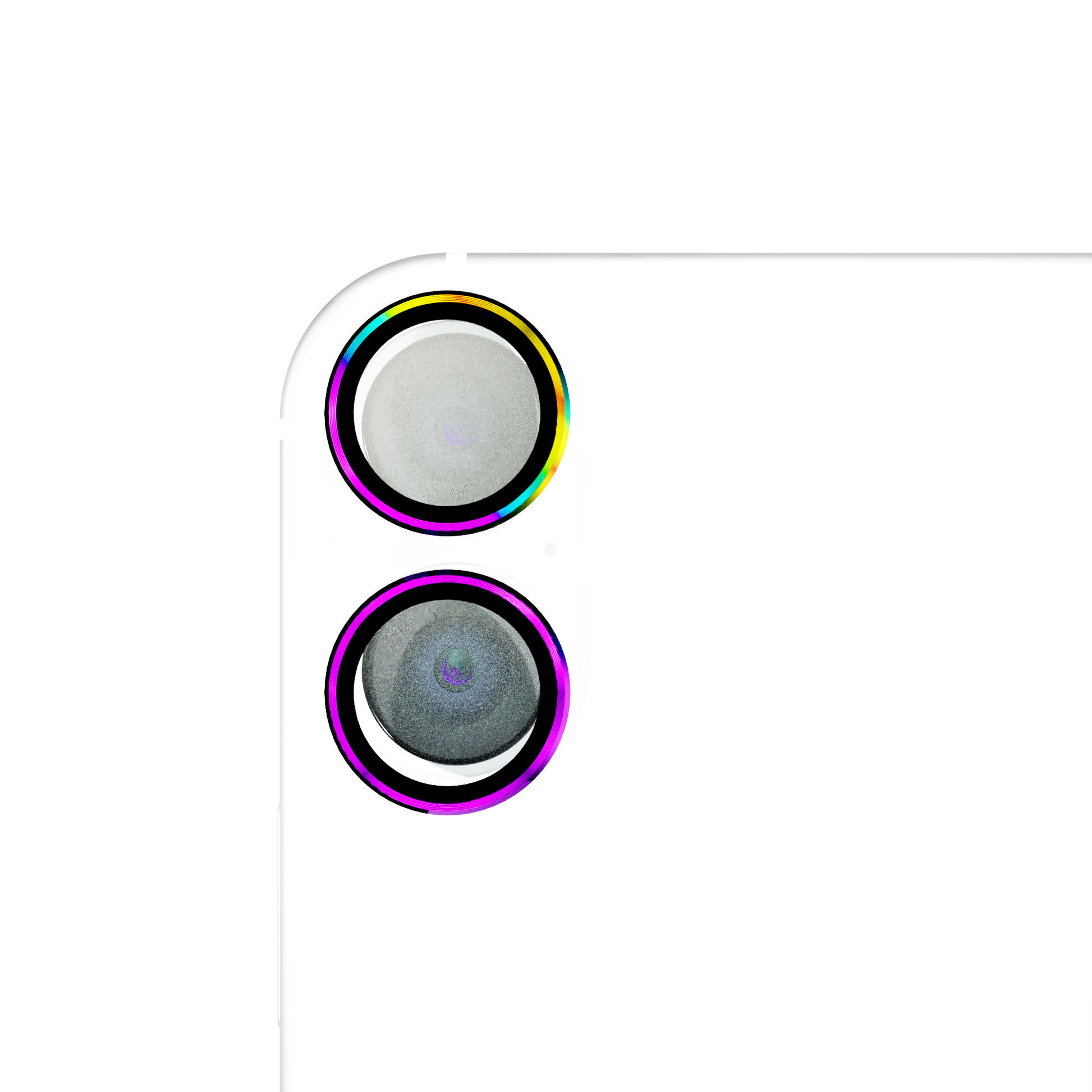 Tempered Camera Glass for iPhone 16 / 16 Plus Individual Lens Covers / Iridescent