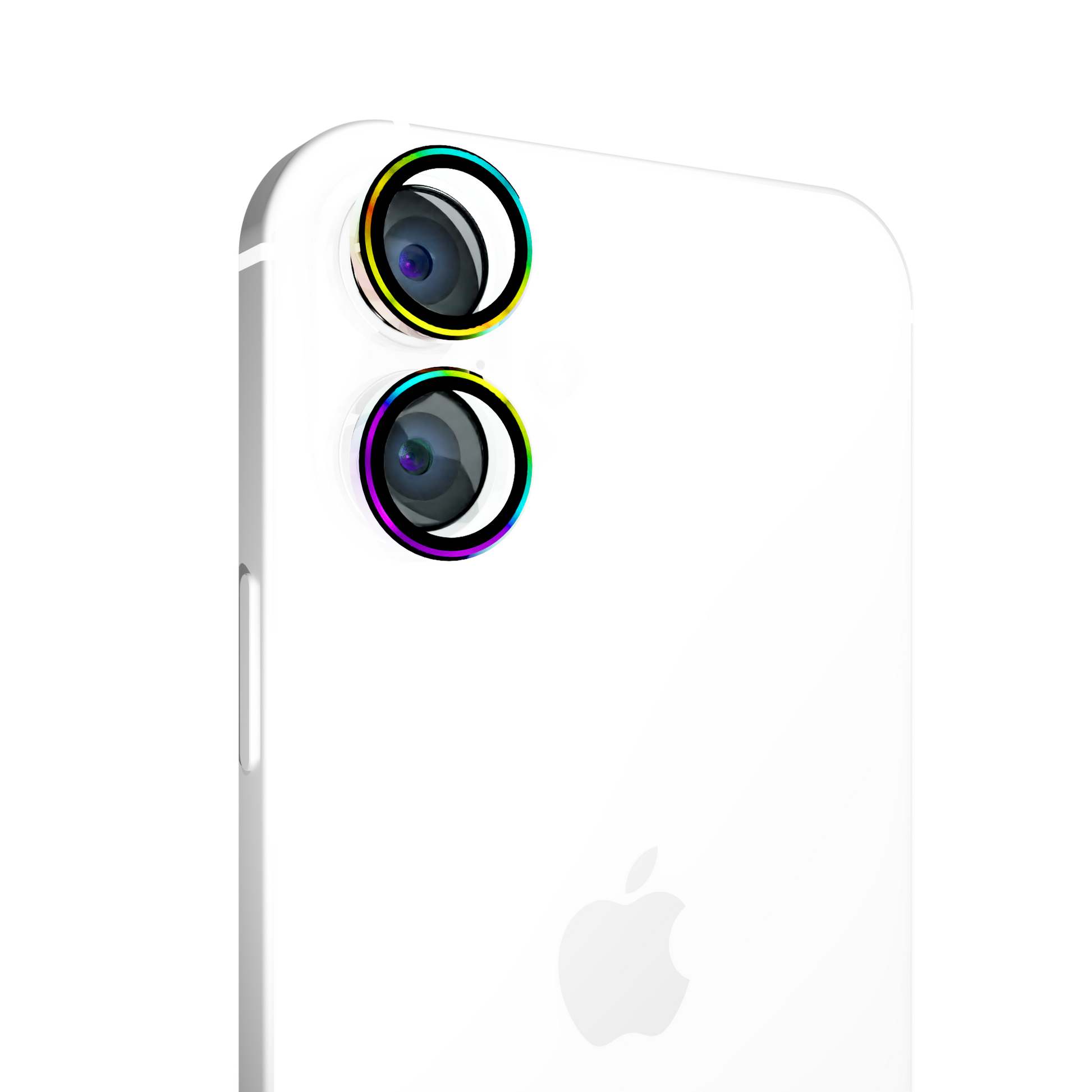 Tempered Camera Glass for iPhone 16 / 16 Plus Individual Lens Covers / Iridescent