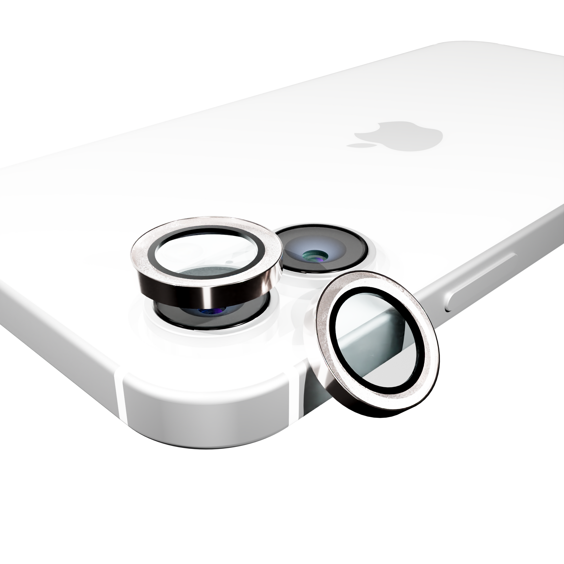 Tempered Camera Glass for iPhone 16 / 16 Plus Individual Lens Covers / Glitter