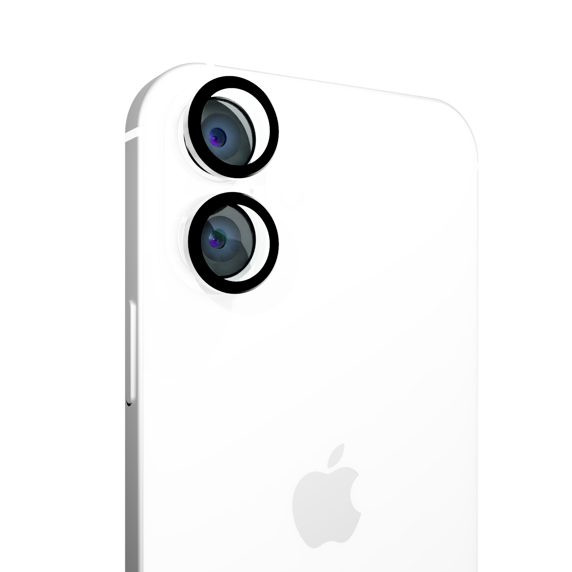 Tempered Camera Glass for iPhone 16 / 16 Plus Individual Lens Covers / Black