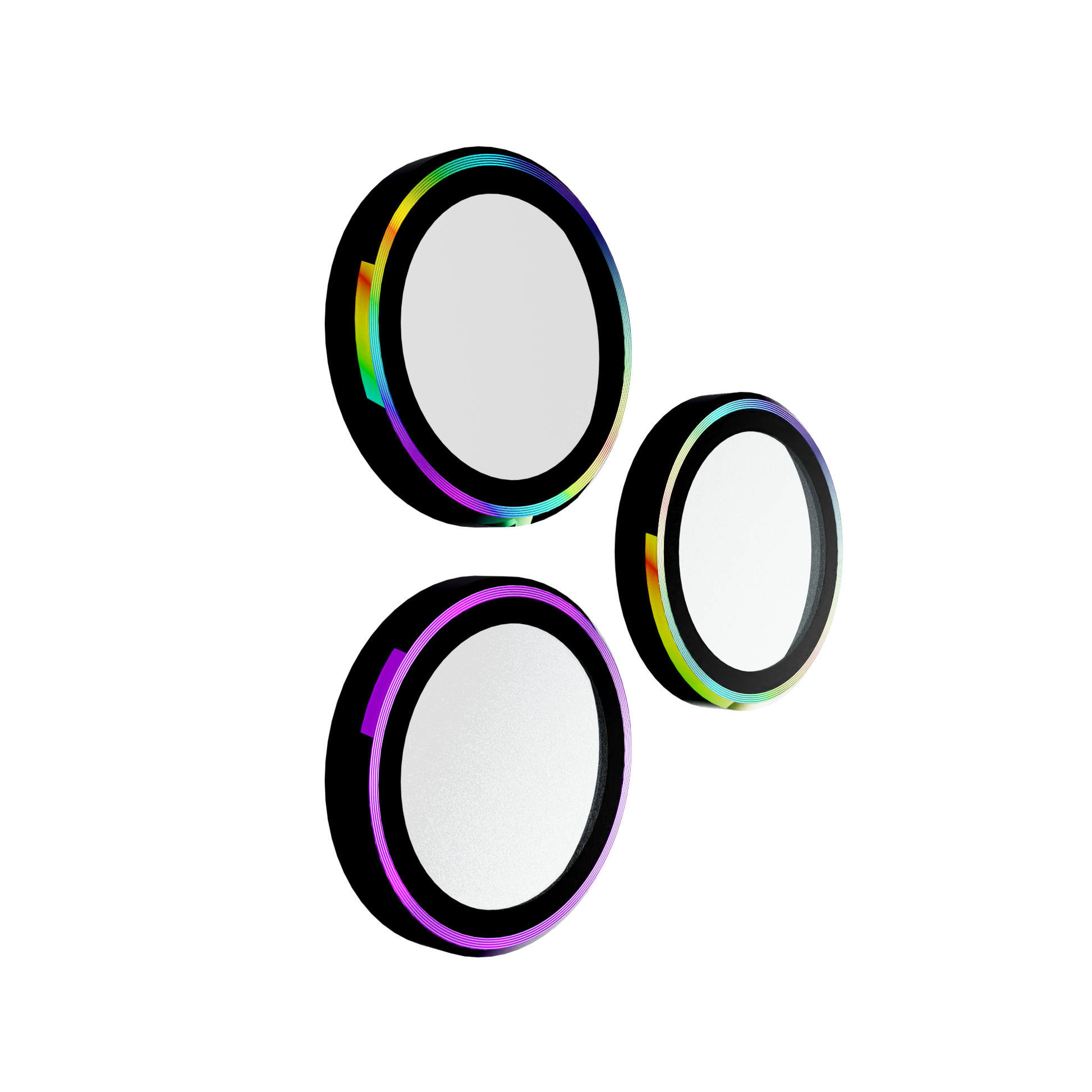 Tempered Camera Glass for iPhone 16 Pro / 16 Pro Max Individual Lens Covers / Glitter