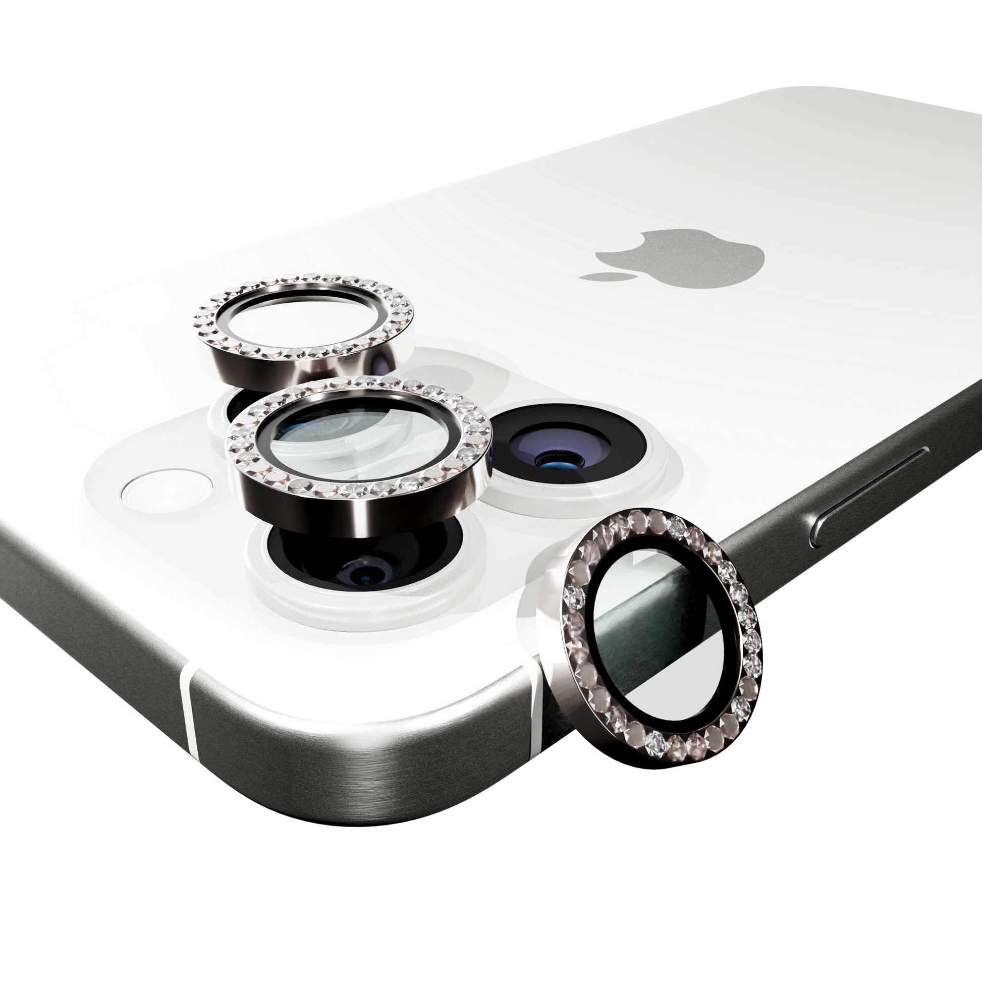 Tempered Camera Glass for iPhone 16 Pro / 16 Pro Max Individual Lens Covers / Iridescent