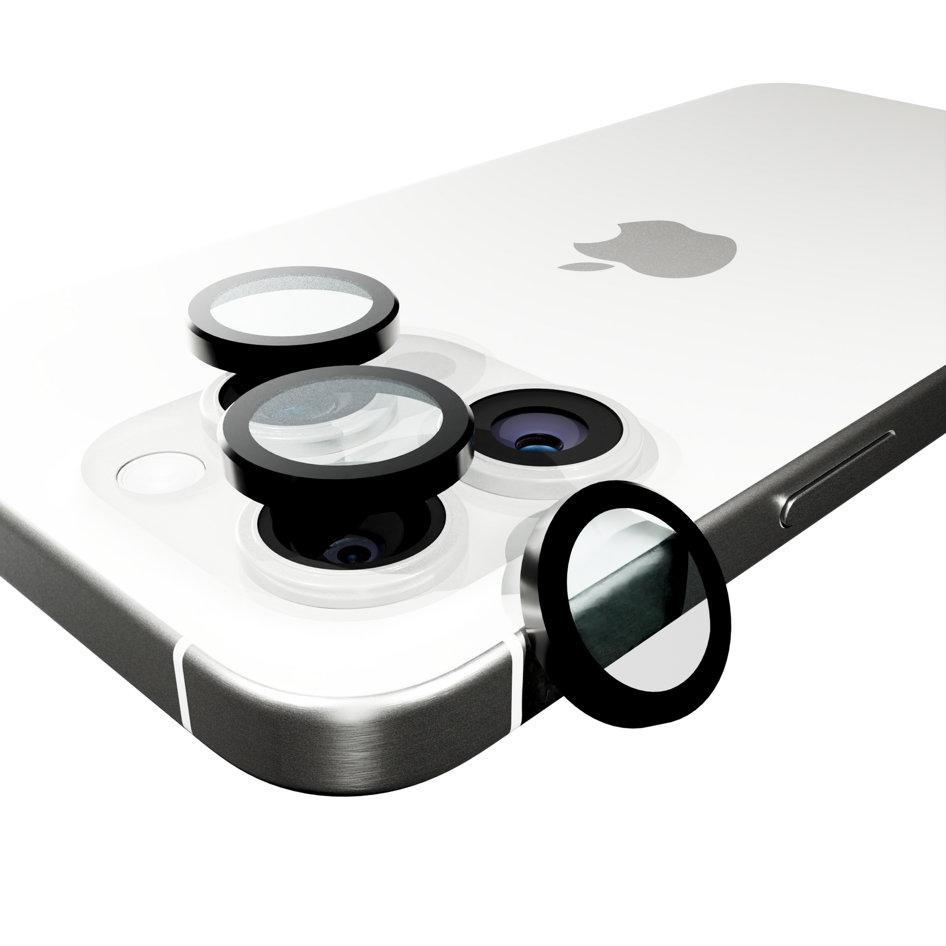 Tempered Camera Glass for iPhone 16 Pro / 16 Pro Max Individual Lens Covers / Crystal