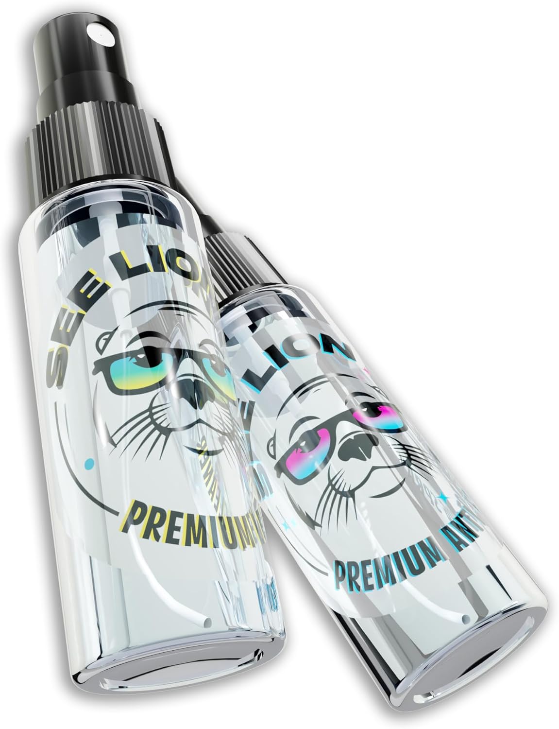 See Lion Premium Lens Care Bundle | Anti Fog Spray + Streak-Free Lens Cleaner with 2 Black Microfiber Cloths | Safe for Glasses, Goggles, Screens & Optics