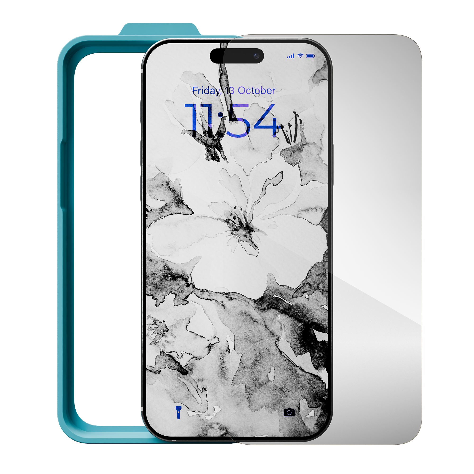 Privacy Glass for iPhone 16 w/ Alignment tray and Anti-Microbial