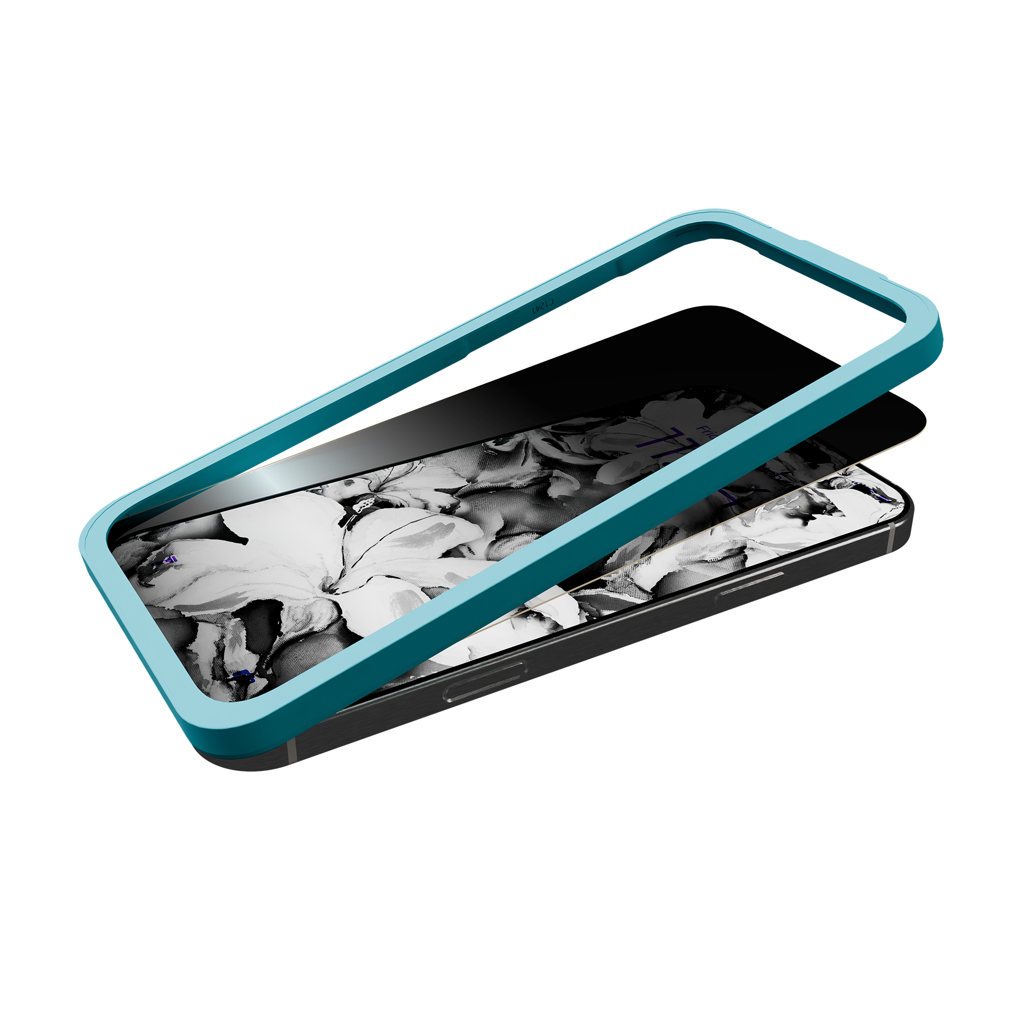 Privacy Glass for iPhone 16e/17e w/ Alignment tray and Anti-Microbial