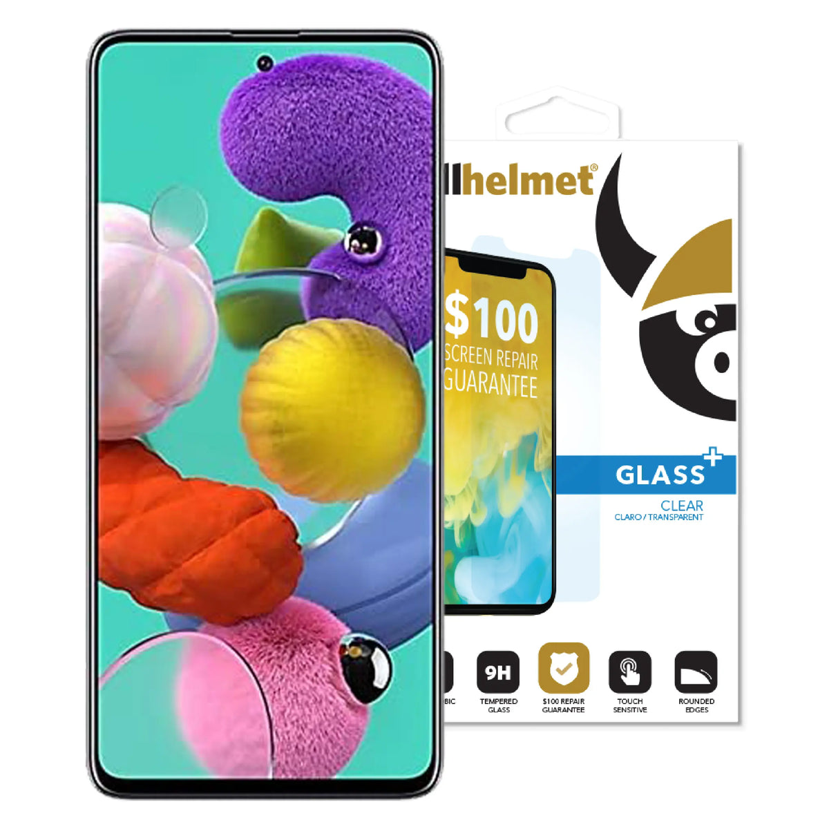 cellhelmet Tempered Glass for Galaxy A51 with Insurance