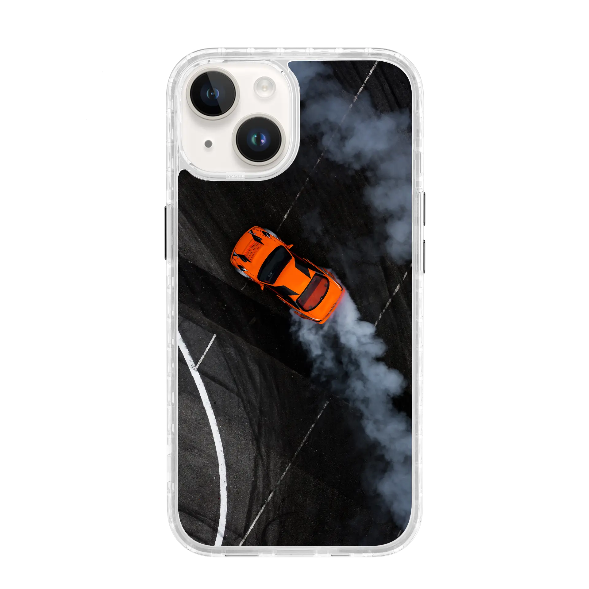 AppleiPhone14PlusBlazeOrange Seoul Sliding | Burning Rubber Series | Custom MagSafe Case Design for Apple iPhone 14 Series cellhelmet cellhelmet