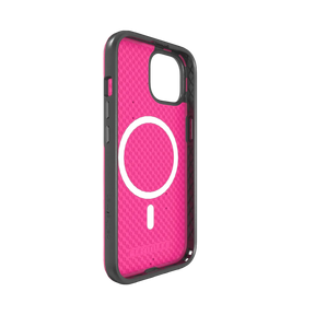 Shock-Absorbent Magsafe® Case for Apple iPhone 15 | Vivid Magenta | Fortitude Series