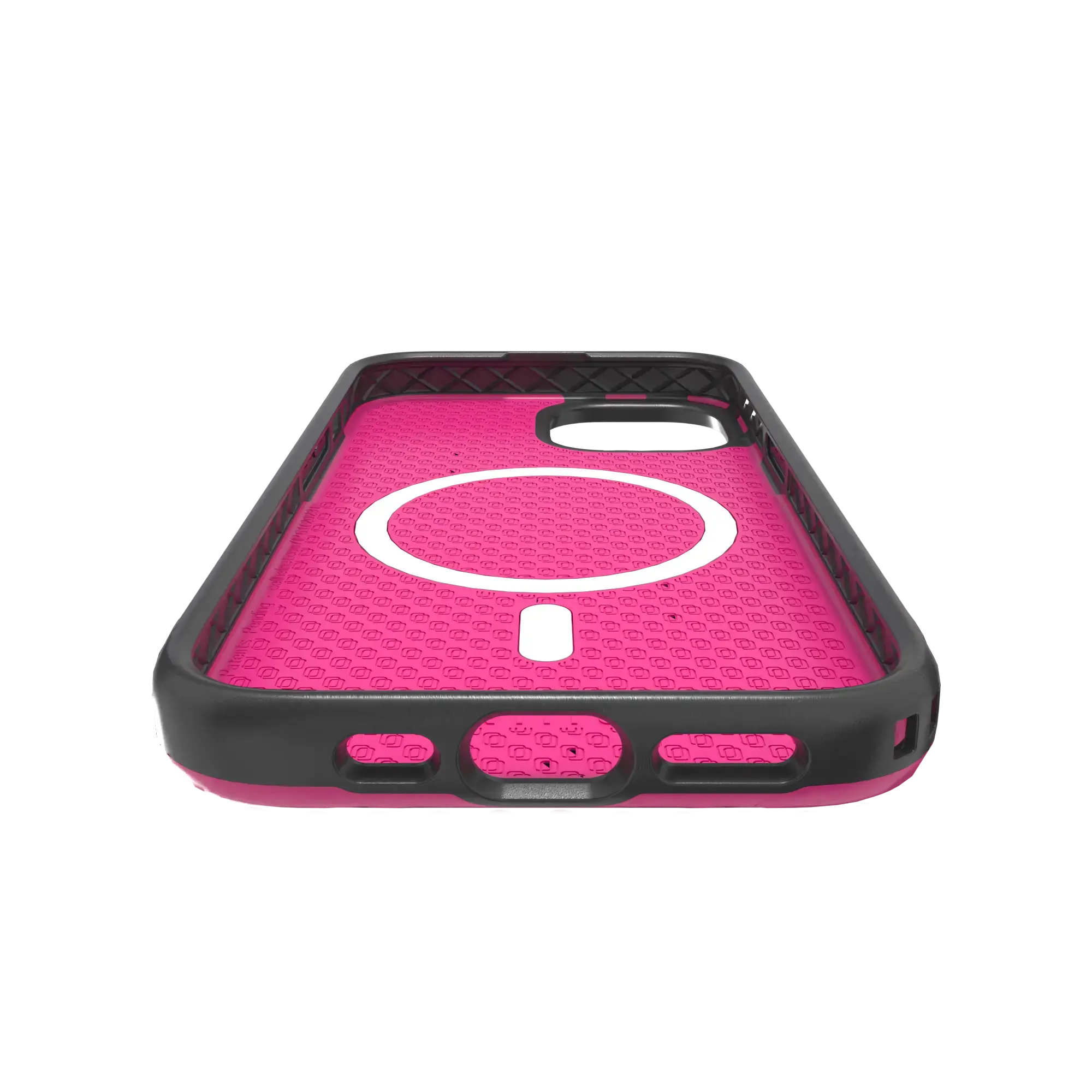 Shock-Absorbent Magsafe® Case for Apple iPhone 15 | Vivid Magenta | Fortitude Series