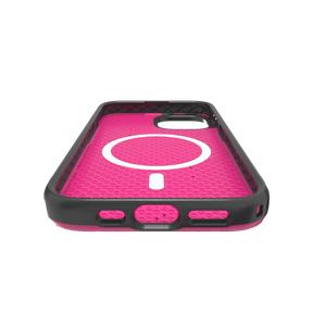 Shock-Absorbent Magsafe® Case for Apple iPhone 15 | Vivid Magenta | Fortitude Series