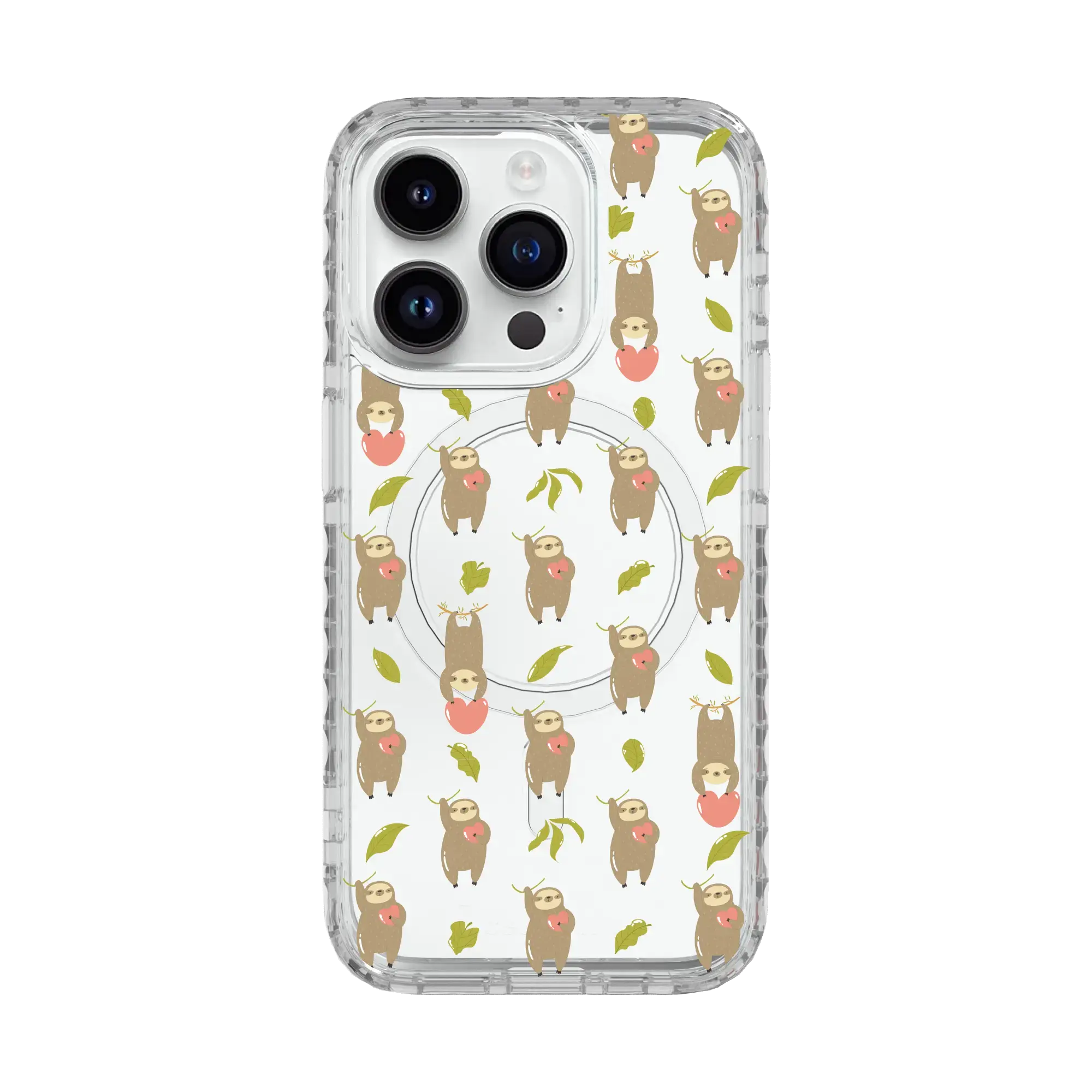 Slothy Vibes | Friendly Sloths Series | Custom MagSafe Case Design for Apple iPhone 15 Series