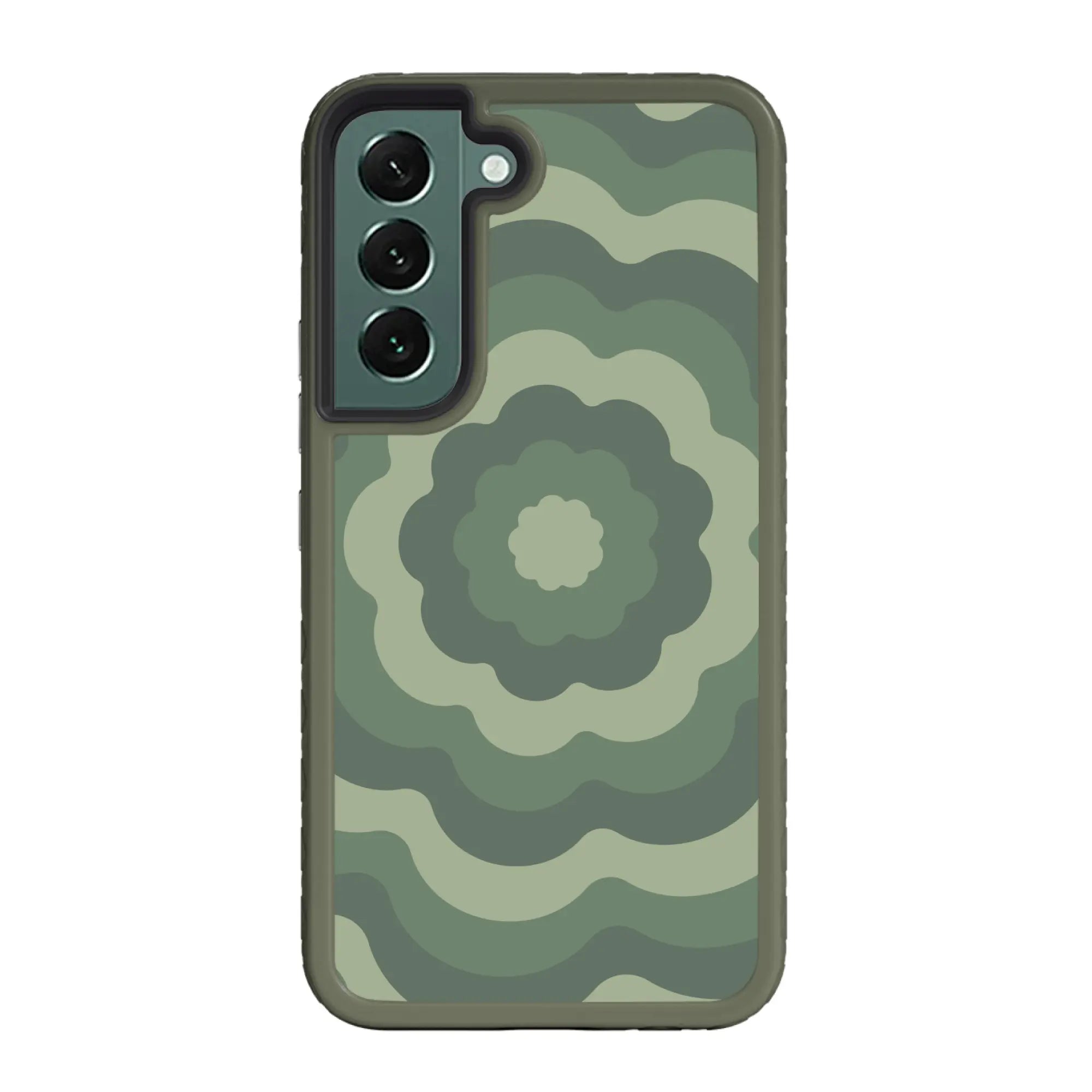 SamsungGalaxyS22OliveDrabGreen Starry Blossoms | Cosmic Crush Series | Custom Dual Layer Case Design for Galaxy S22 Series cellhelmet cellhelmet