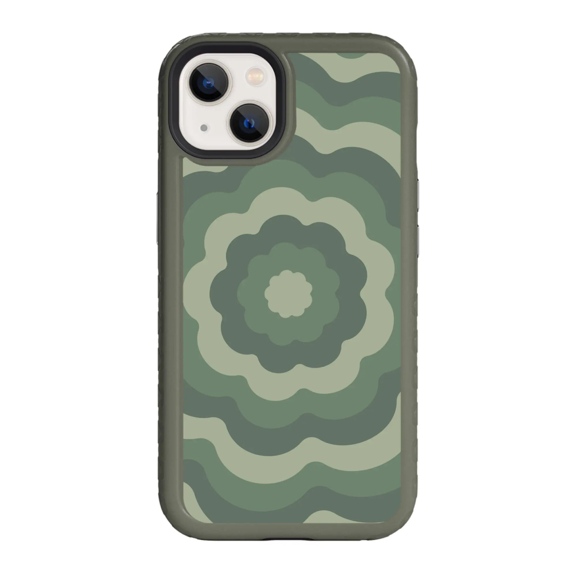 AppleiPhone13OliveDrabGreen Starry Blossoms | Cosmic Crush Series | Custom Dual Layer Case Design for iPhone 13 Series cellhelmet cellhelmet