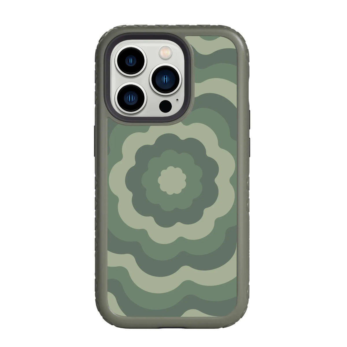 AppleiPhone14ProMaxOliveDrabGreen Starry Blossoms | Cosmic Crush Series | Custom Dual Layer Case Design for iPhone 14 Series cellhelmet cellhelmet