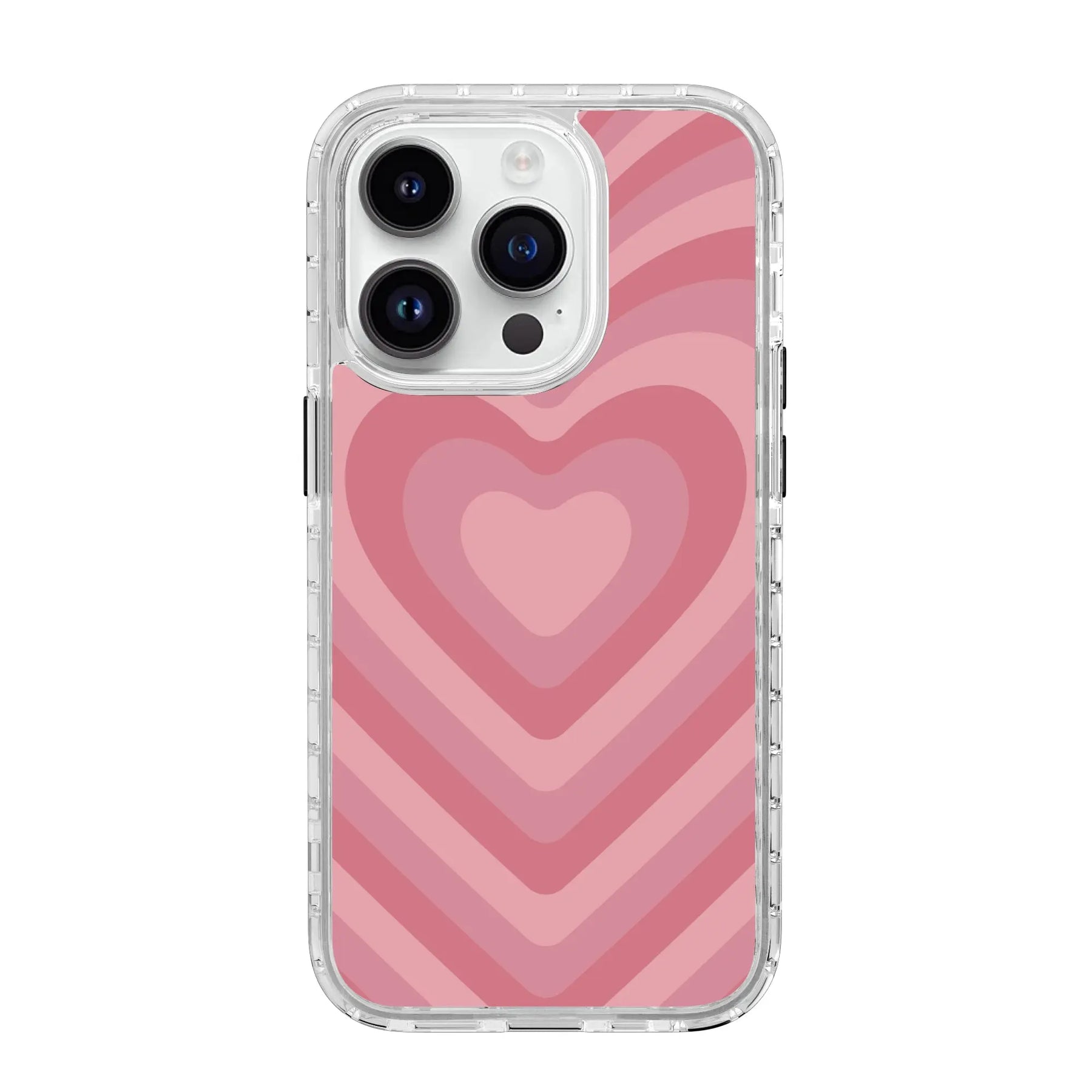 Cover silicone Wallet Strap Heart for iPhone 15 Plus / 14 Plus