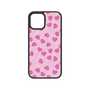 Apple-iPhone-12-12-Pro-Crystal-Clear Sucker 4 Luv | Custom MagSafe Pink Heart Lollipop Case for Apple iPhone 12 Series cellhelmet cellhelmet