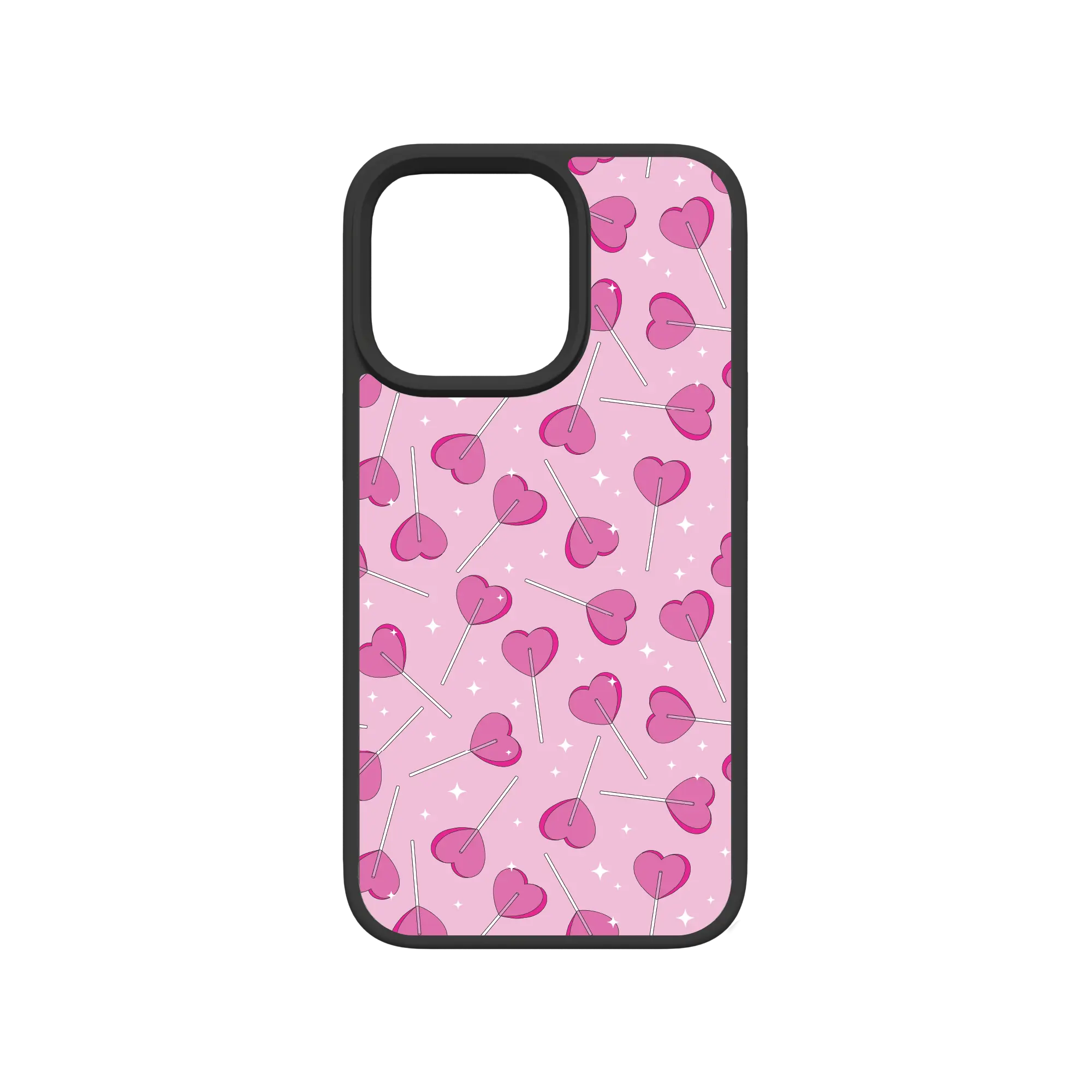 Apple-iPhone-13-Pro-Crystal-Clear Sucker 4 Luv | Custom MagSafe Pink Heart Lollipop Case for Apple iPhone 13 Series cellhelmet cellhelmet